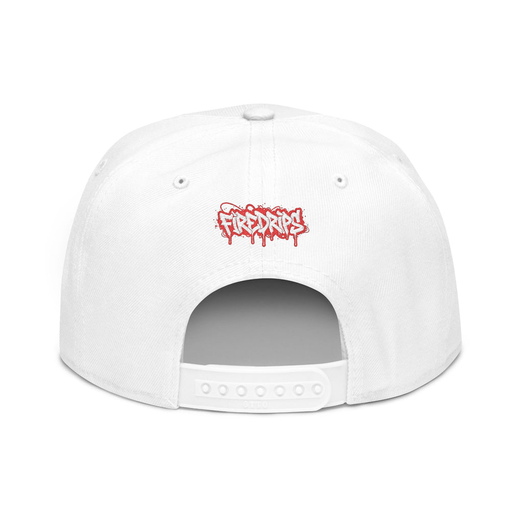 Flame FD Distressed Logo Snapback Hat | Youth/Adult Streetwear Cap