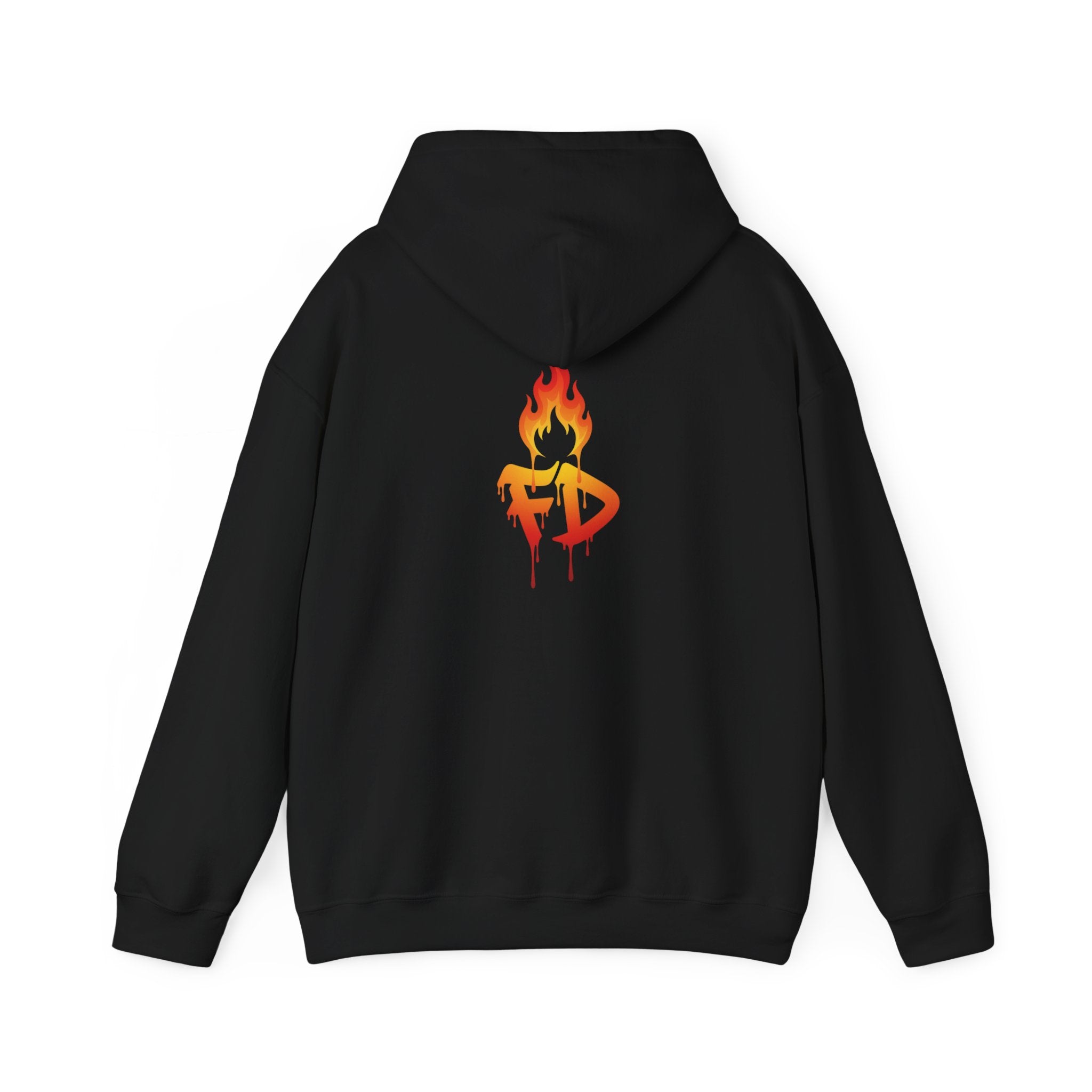 FireDrips Heavyweight Hoodie — 8.0 oz Cotton-Poly Blend, Unisex Oversized Streetwear, 7 Colors, Sizes S–5XL