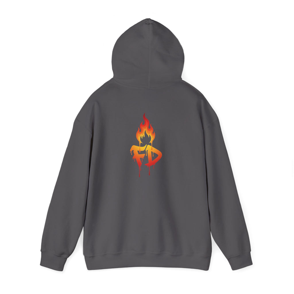 FireDrips Heavyweight Hoodie — 8.0 oz Cotton-Poly Blend, Unisex Oversized Streetwear, 7 Colors, Sizes S–5XL
