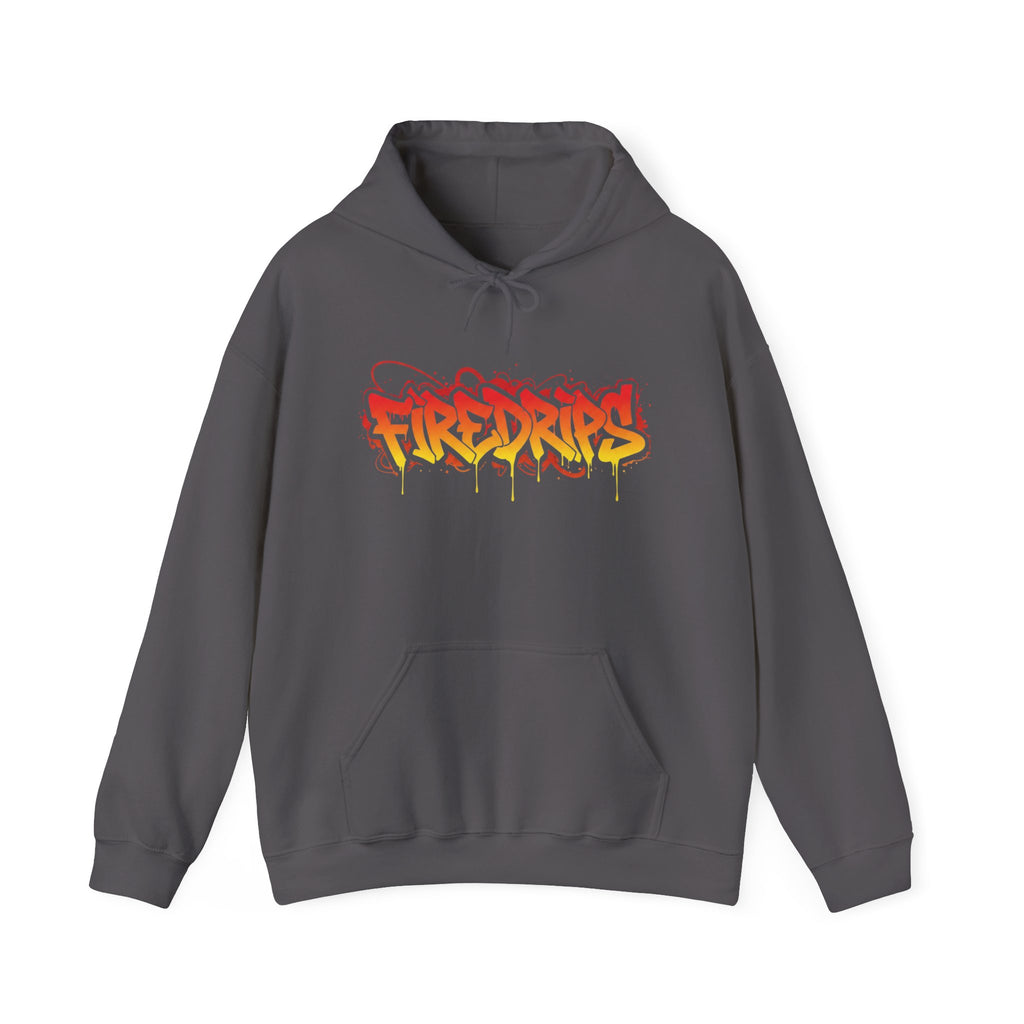 FireDrips Heavyweight Hoodie — 8.0 oz Cotton-Poly Blend, Unisex Oversized Streetwear, 7 Colors, Sizes S–5XL