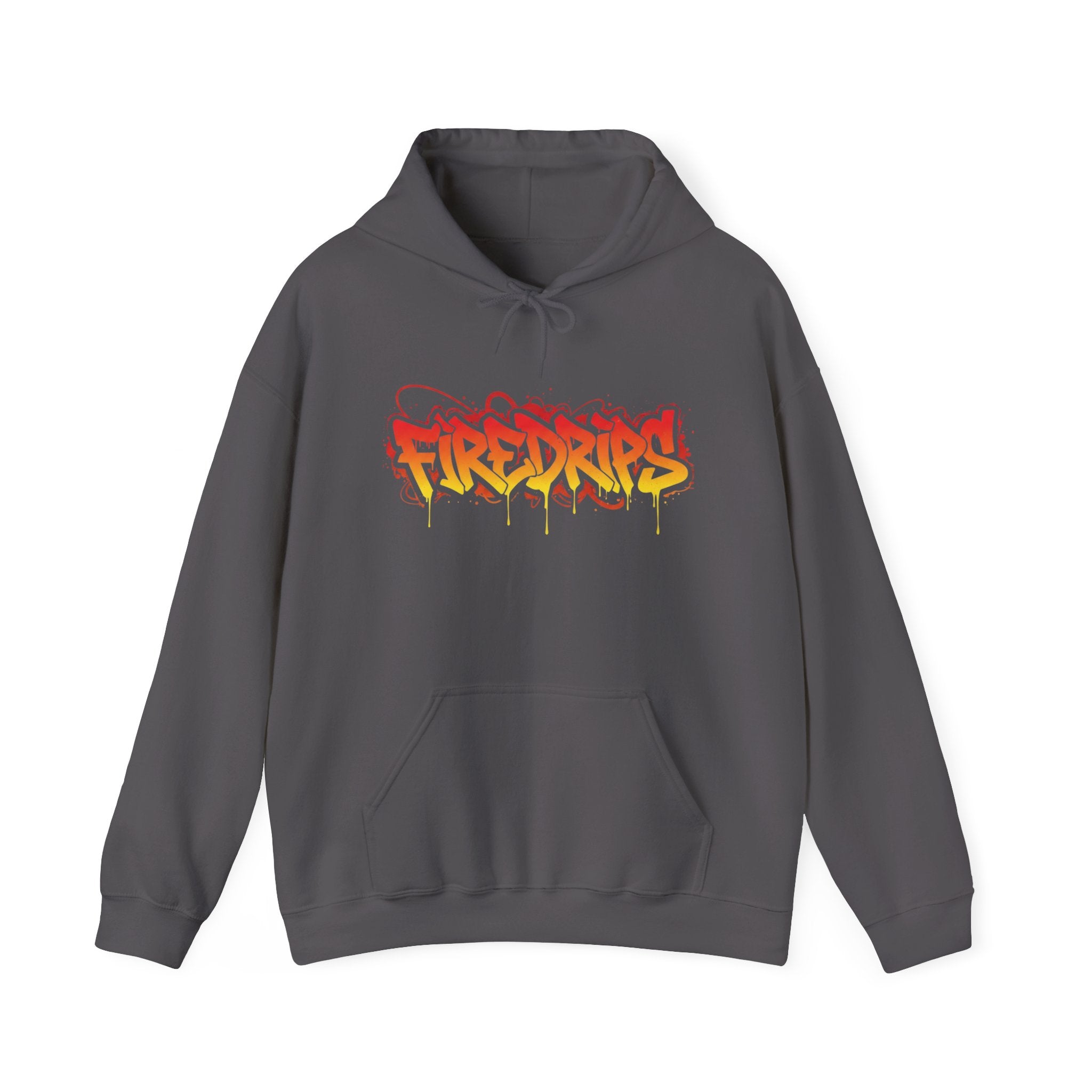 FireDrips Heavyweight Hoodie — 8.0 oz Cotton-Poly Blend, Unisex Oversized Streetwear, 7 Colors, Sizes S–5XL