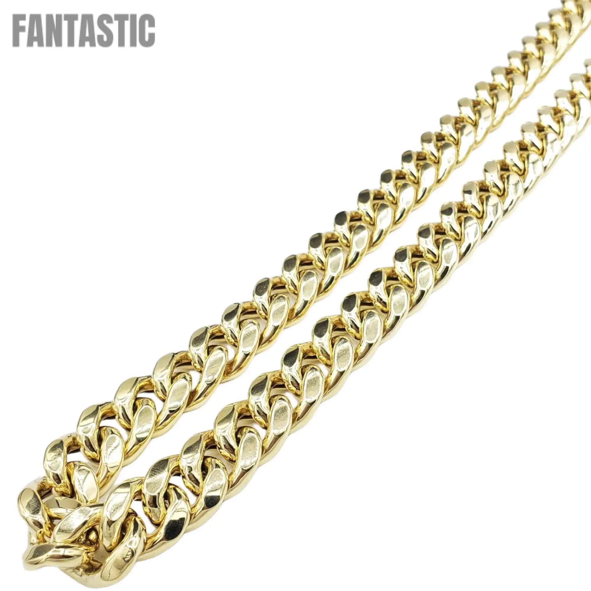 10K Gold Hollow Miami Cuban Link Chain