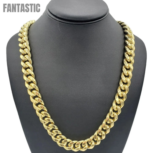 10K Gold Hollow Miami Cuban Link Chain