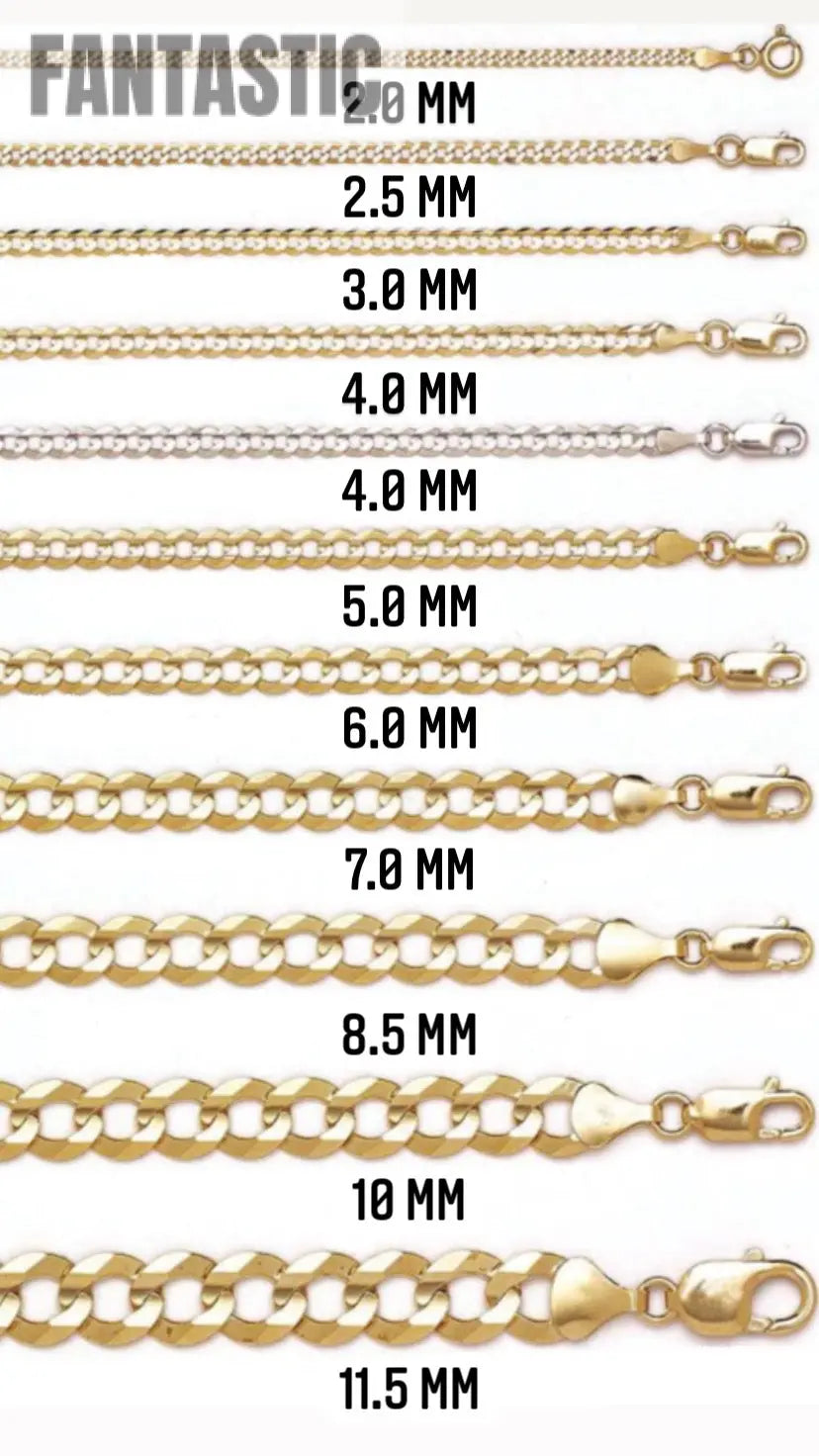 10K Solid Gold Diamond-Cut Pave Cuban Link Chain