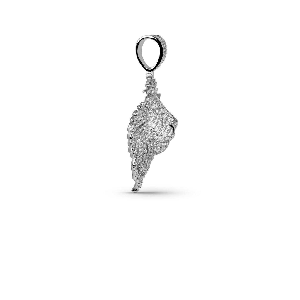 Lion Head Pendant Necklace — Moissanite 925 Sterling Silver Iced Out Street-Luxury Jewelry