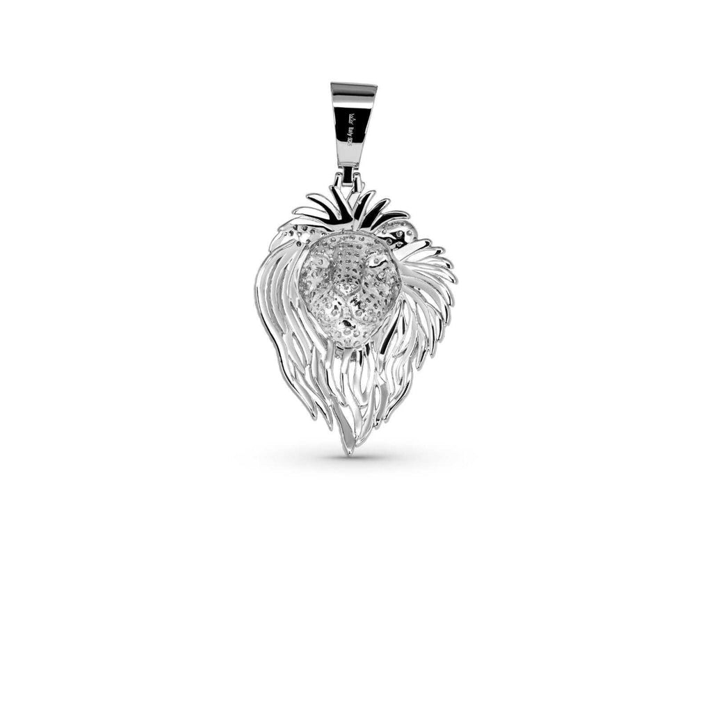 Lion Head Pendant Necklace — Moissanite 925 Sterling Silver Iced Out Street-Luxury Jewelry