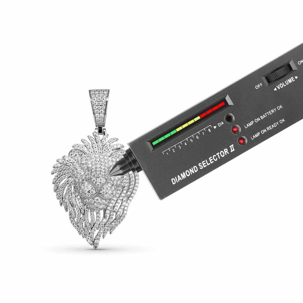 Lion Head Pendant Necklace — Moissanite 925 Sterling Silver Iced Out Street-Luxury Jewelry