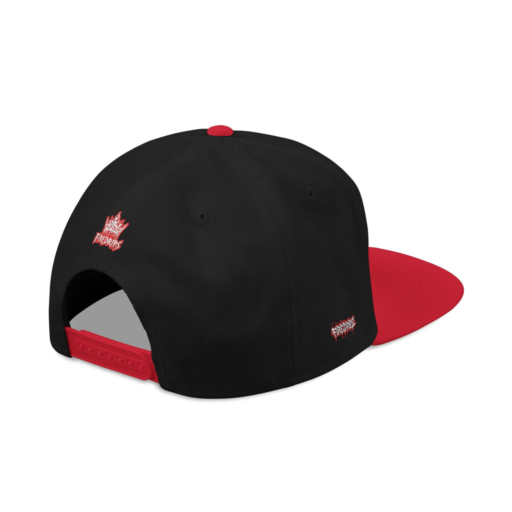 Flame FD Distressed Logo Snapback Hat | Youth/Adult Streetwear Cap