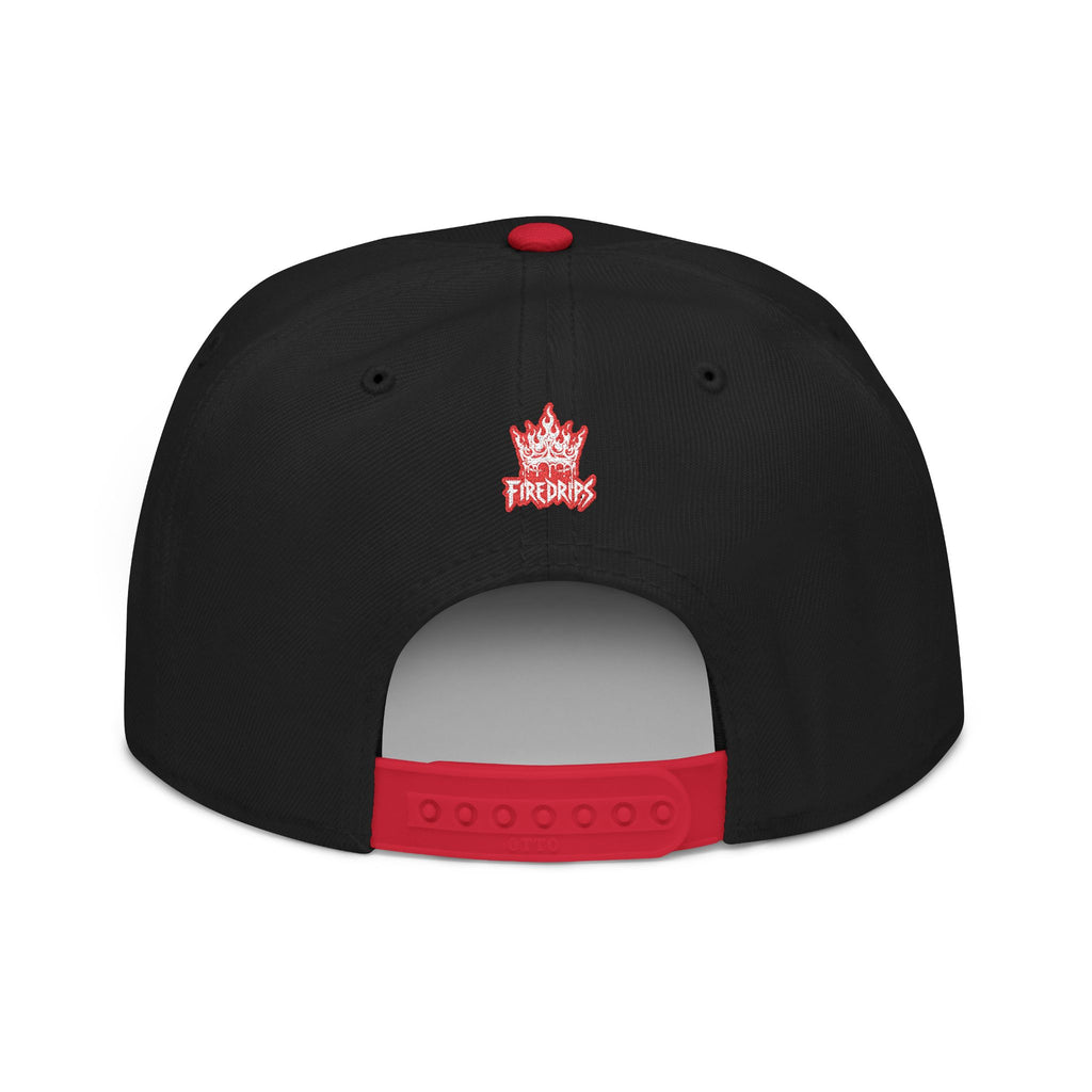 Flame FD Distressed Logo Snapback Hat | Youth/Adult Streetwear Cap