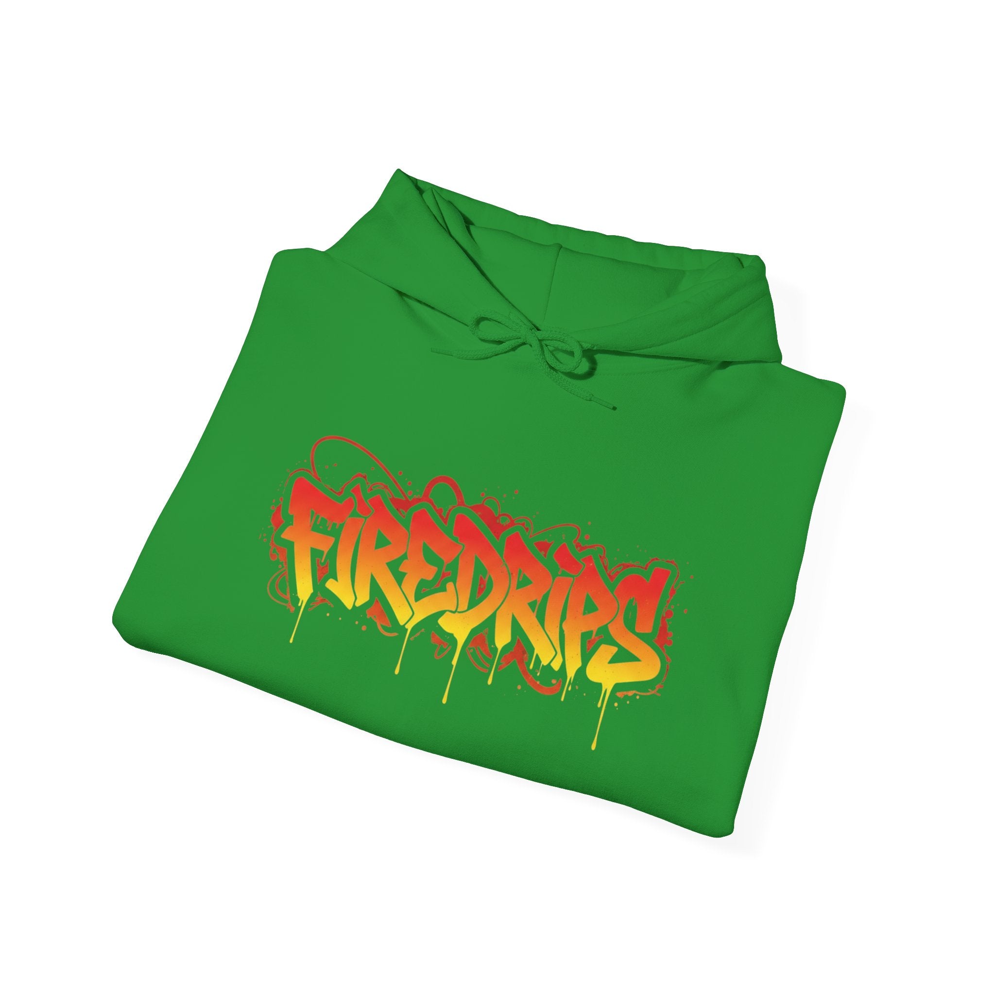 FireDrips Heavyweight Hoodie — 8.0 oz Cotton-Poly Blend, Unisex Oversized Streetwear, 7 Colors, Sizes S–5XL