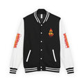 FireDrips Ember Tiger Letterman Jacket — Heavyweight Varsity Jacket, Tiger & Flame Art, 11 Colors, Sizes S–3XL