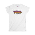 FireDrips Graffiti Logo & Flaming Cross Angel Wings Graphic Tee