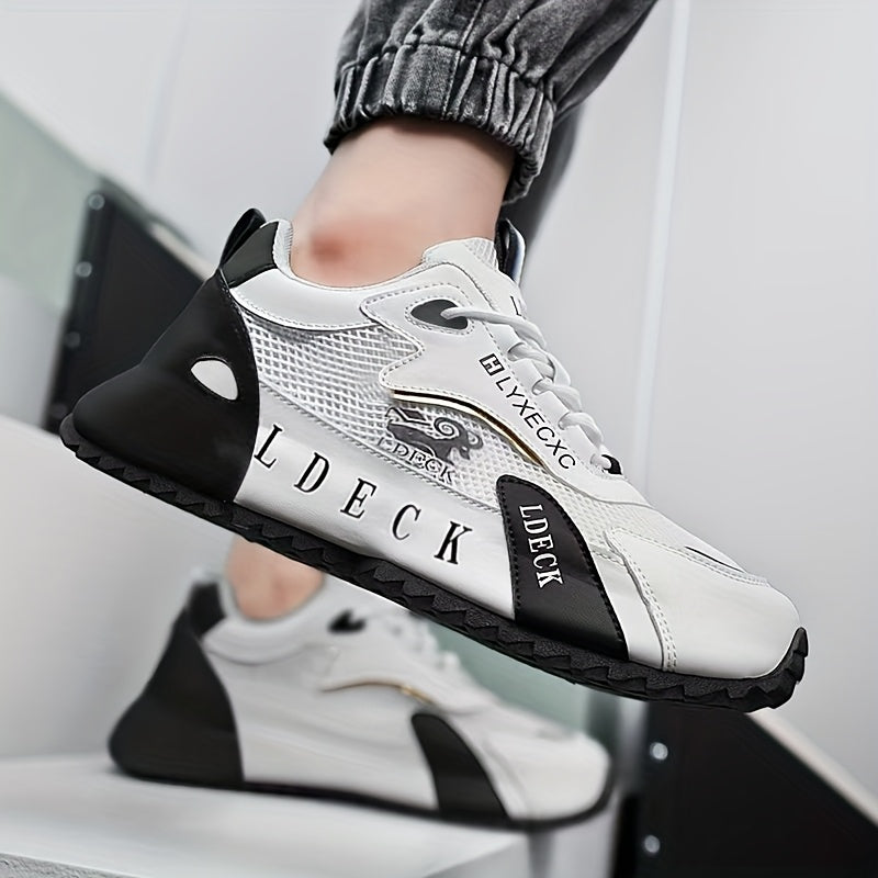 Golden Accent Mesh Sneakers
