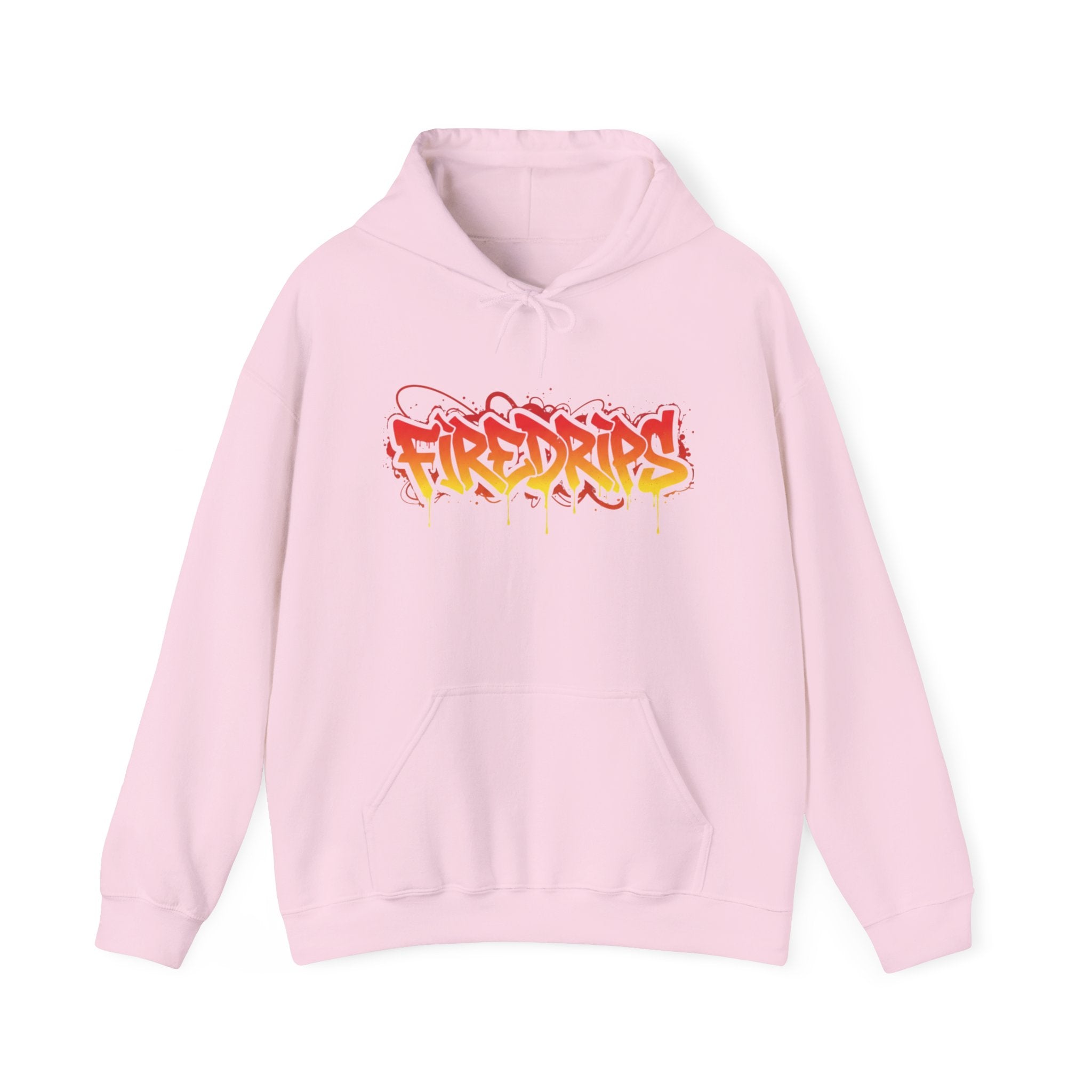 FireDrips Heavyweight Hoodie — 8.0 oz Cotton-Poly Blend, Unisex Oversized Streetwear, 7 Colors, Sizes S–5XL