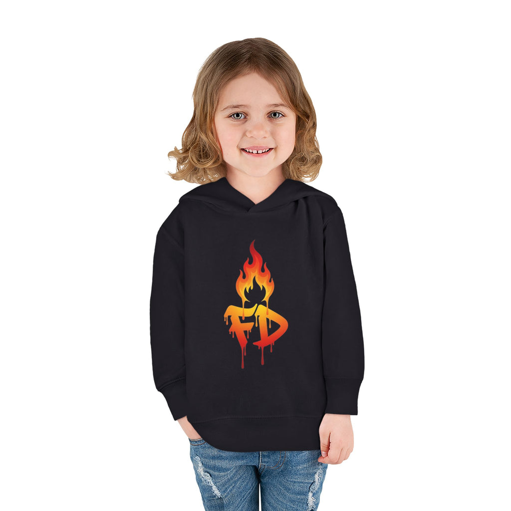 FireDrips Flame Toddler Hoodie – Graphic Pullover for Kids