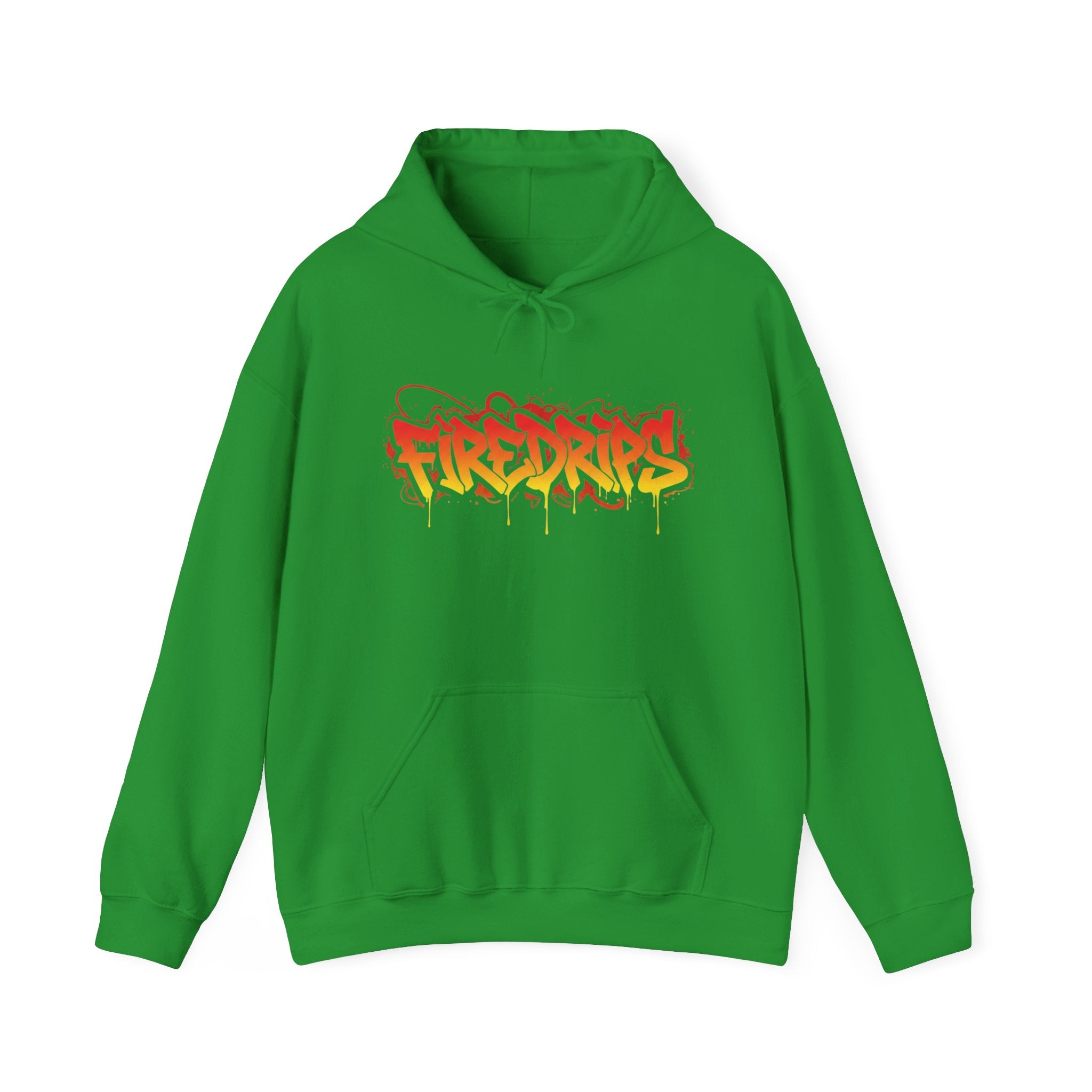 FireDrips Heavyweight Hoodie — 8.0 oz Cotton-Poly Blend, Unisex Oversized Streetwear, 7 Colors, Sizes S–5XL
