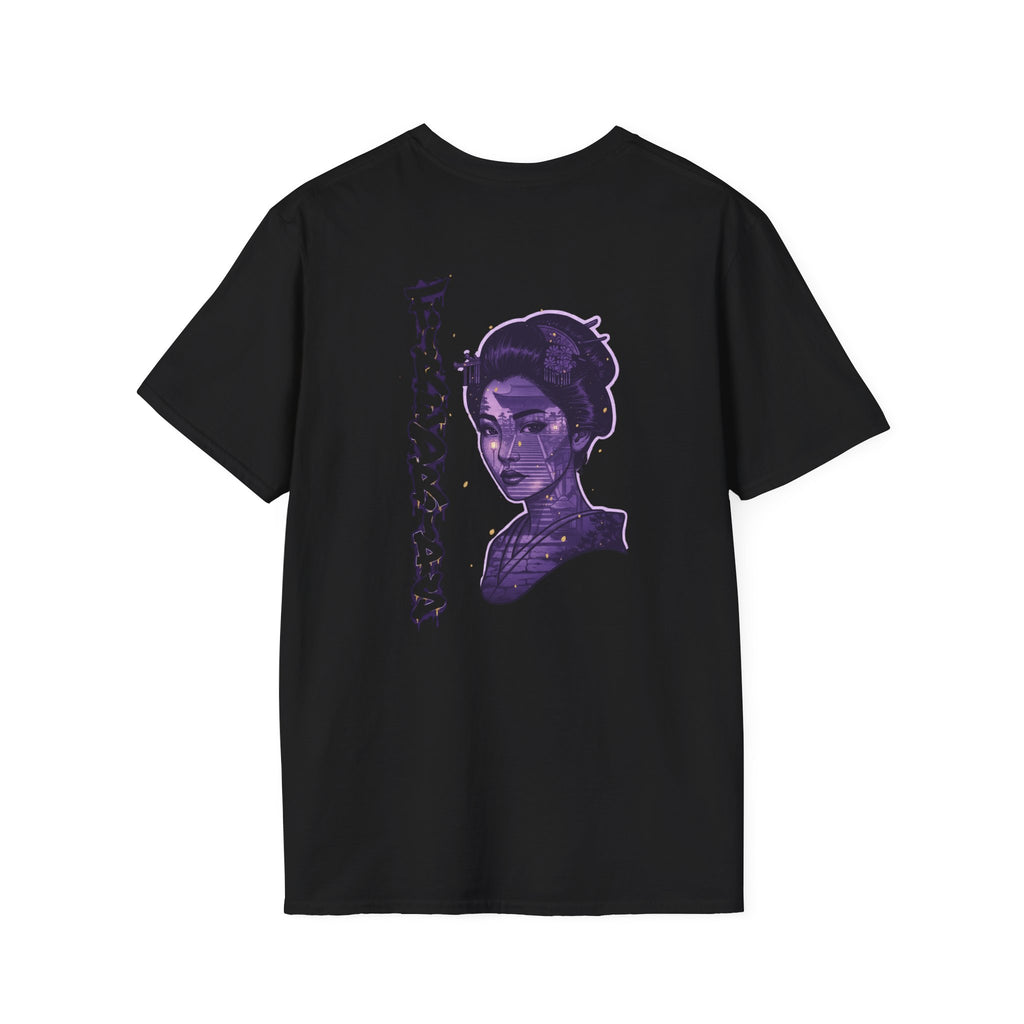 Purple Geisha Flame Logo Graphic Tee | Urban Streetwear