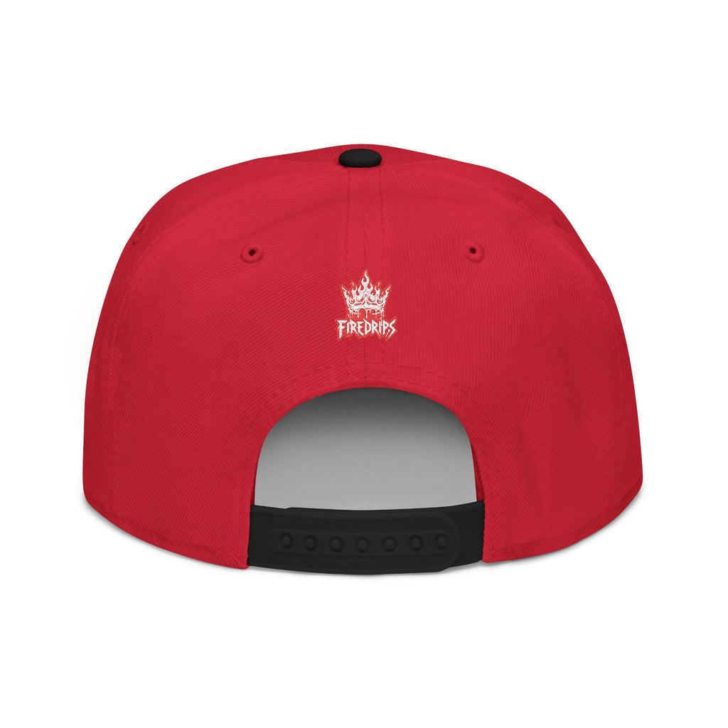 Flame FD Distressed Logo Snapback Hat | Youth/Adult Streetwear Cap