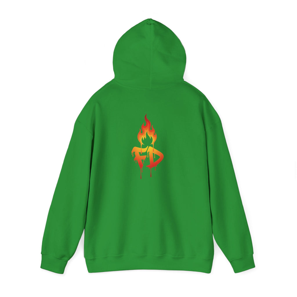FireDrips Heavyweight Hoodie — 8.0 oz Cotton-Poly Blend, Unisex Oversized Streetwear, 7 Colors, Sizes S–5XL