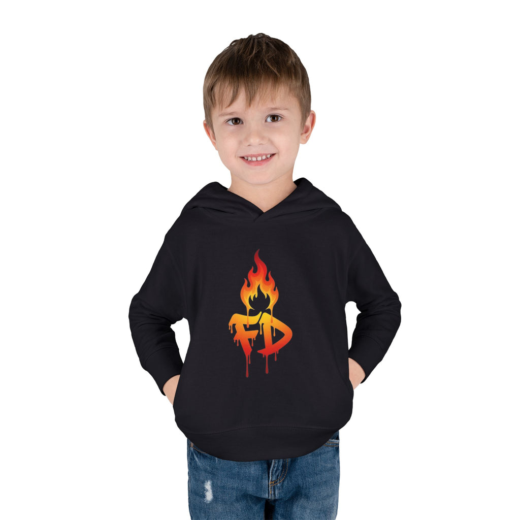 FireDrips Flame Toddler Hoodie – Graphic Pullover for Kids