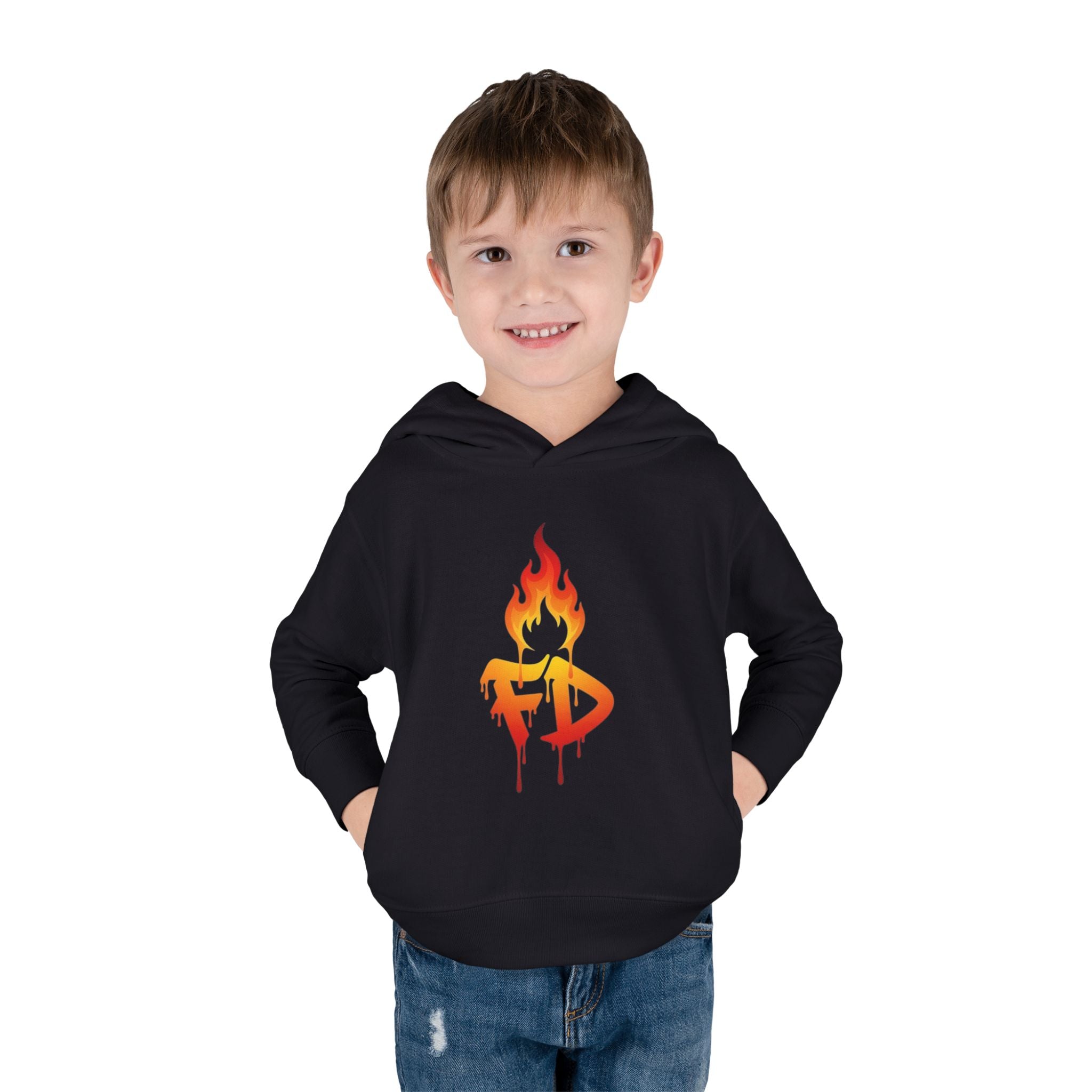 FireDrips Flame Toddler Hoodie – Graphic Pullover for Kids
