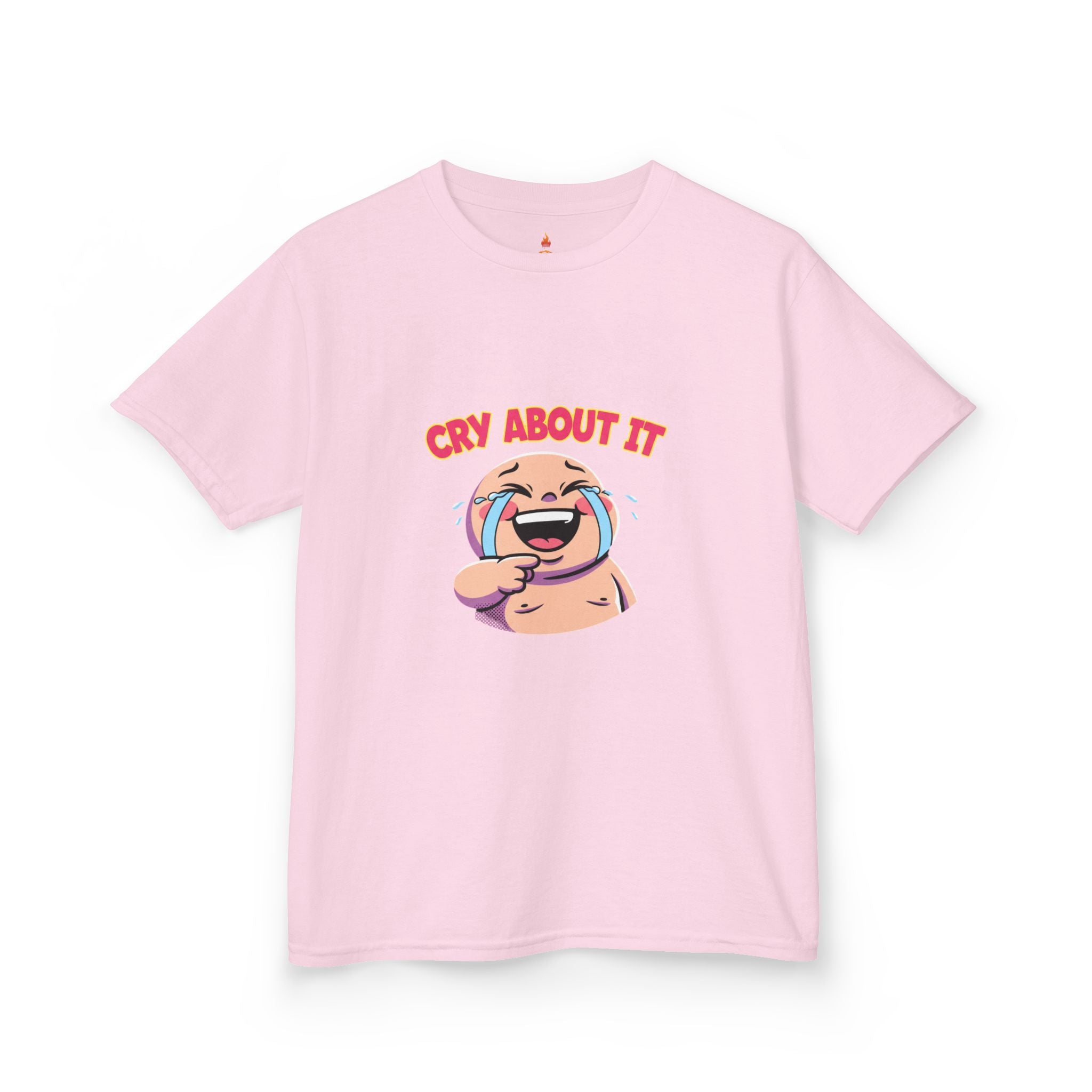 Kids Tee — 'Cry About It' Laughing Baby Graphic