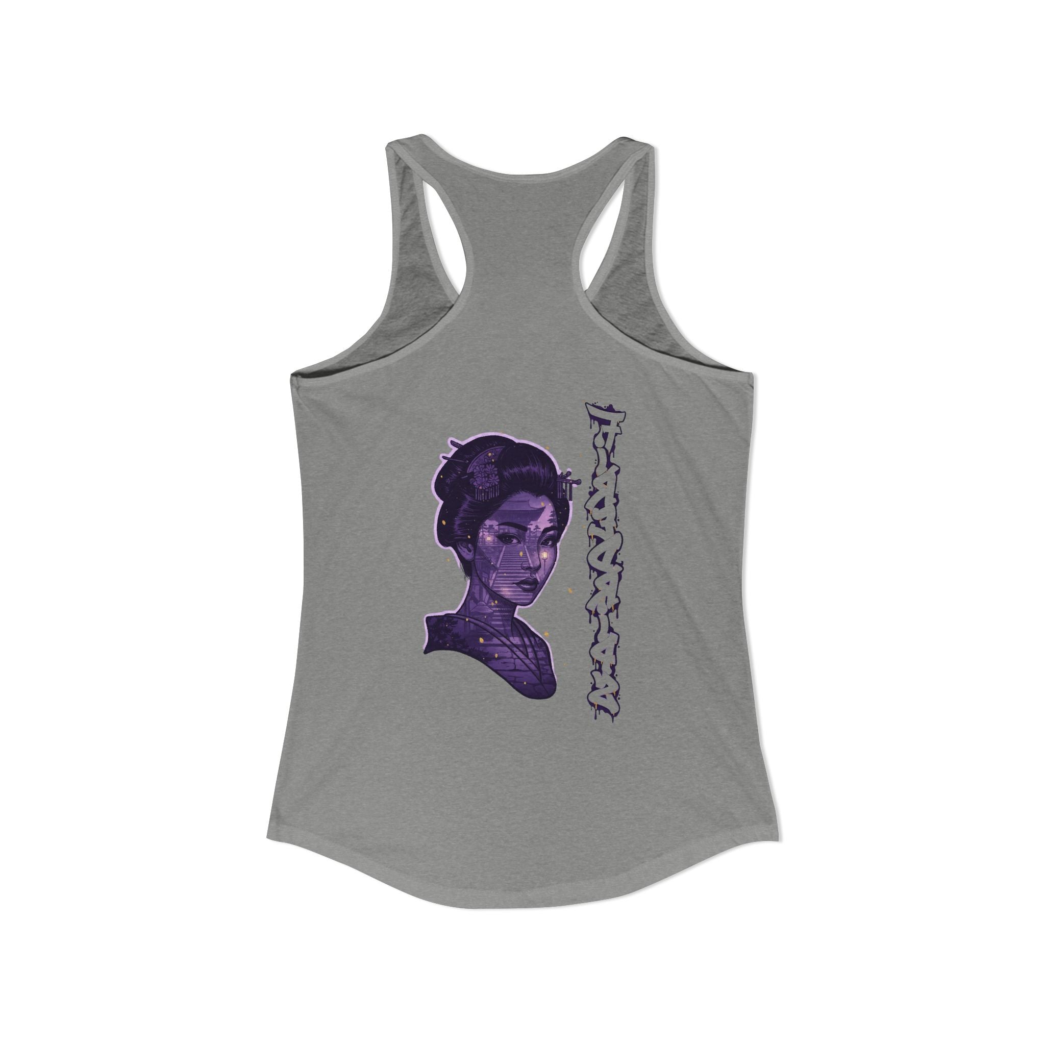Purple Geisha Racerback Tank — FireDrips Graphic Slim Fit