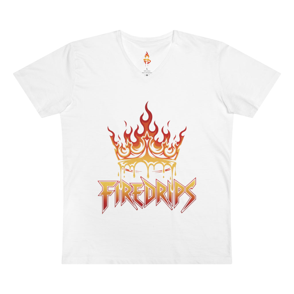 FireDrips Flame Crown V-Neck Tee