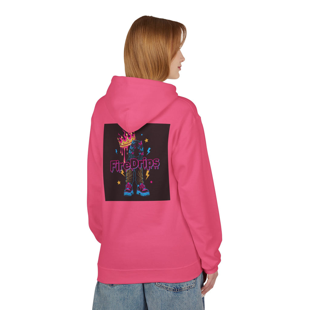 FireDrips Crown Sneakers Hoodie — Neon Streetwear Pullover