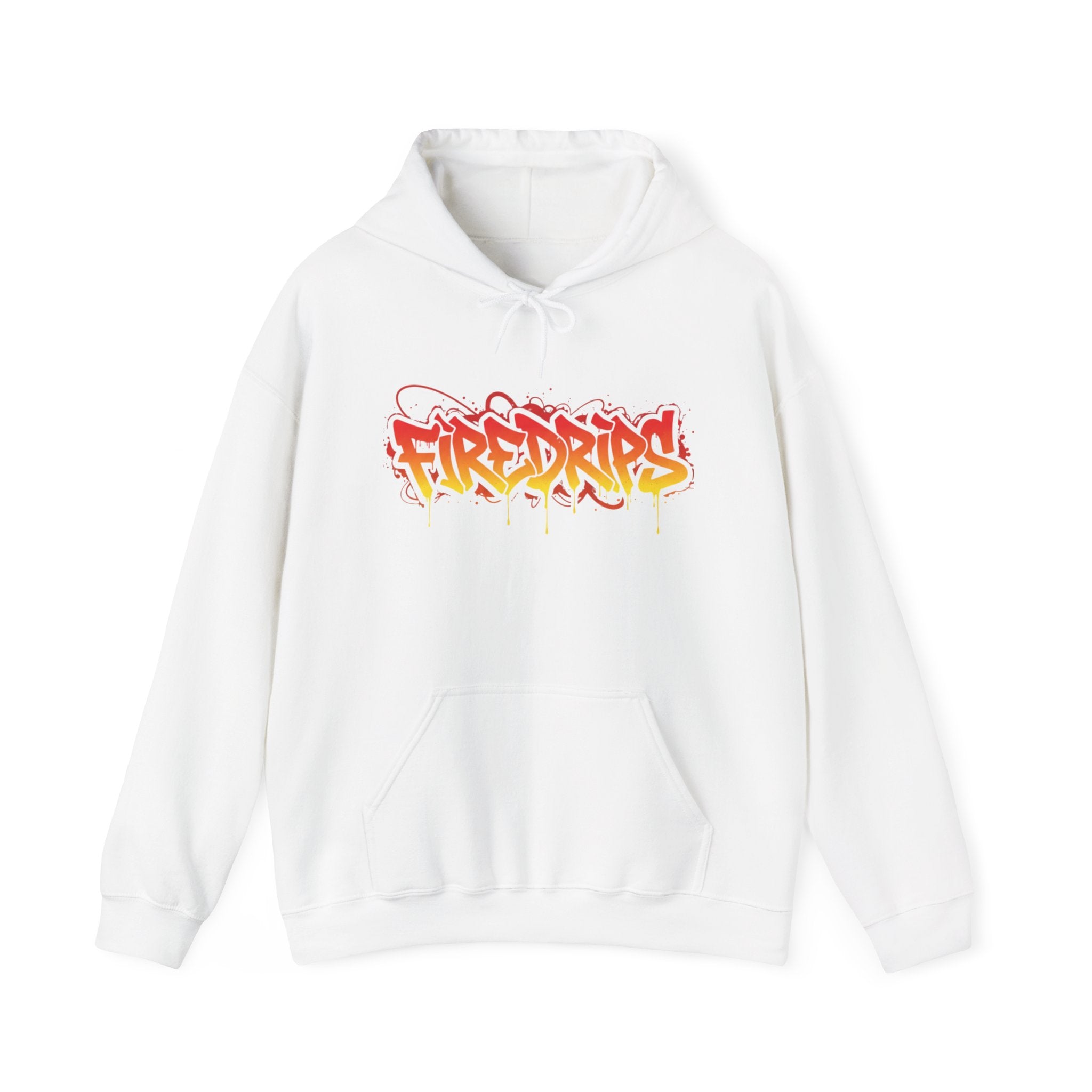 FireDrips Heavyweight Hoodie — 8.0 oz Cotton-Poly Blend, Unisex Oversized Streetwear, 7 Colors, Sizes S–5XL