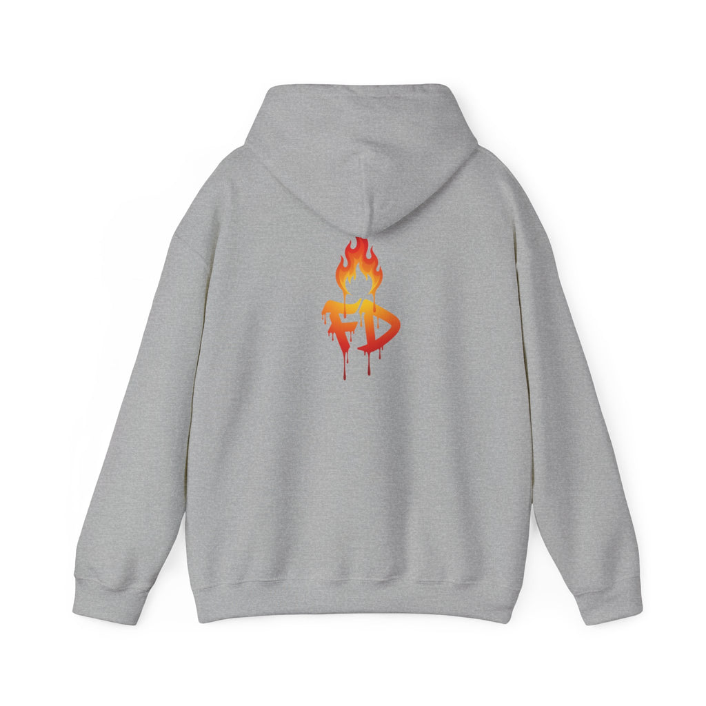 FireDrips Heavyweight Hoodie — 8.0 oz Cotton-Poly Blend, Unisex Oversized Streetwear, 7 Colors, Sizes S–5XL