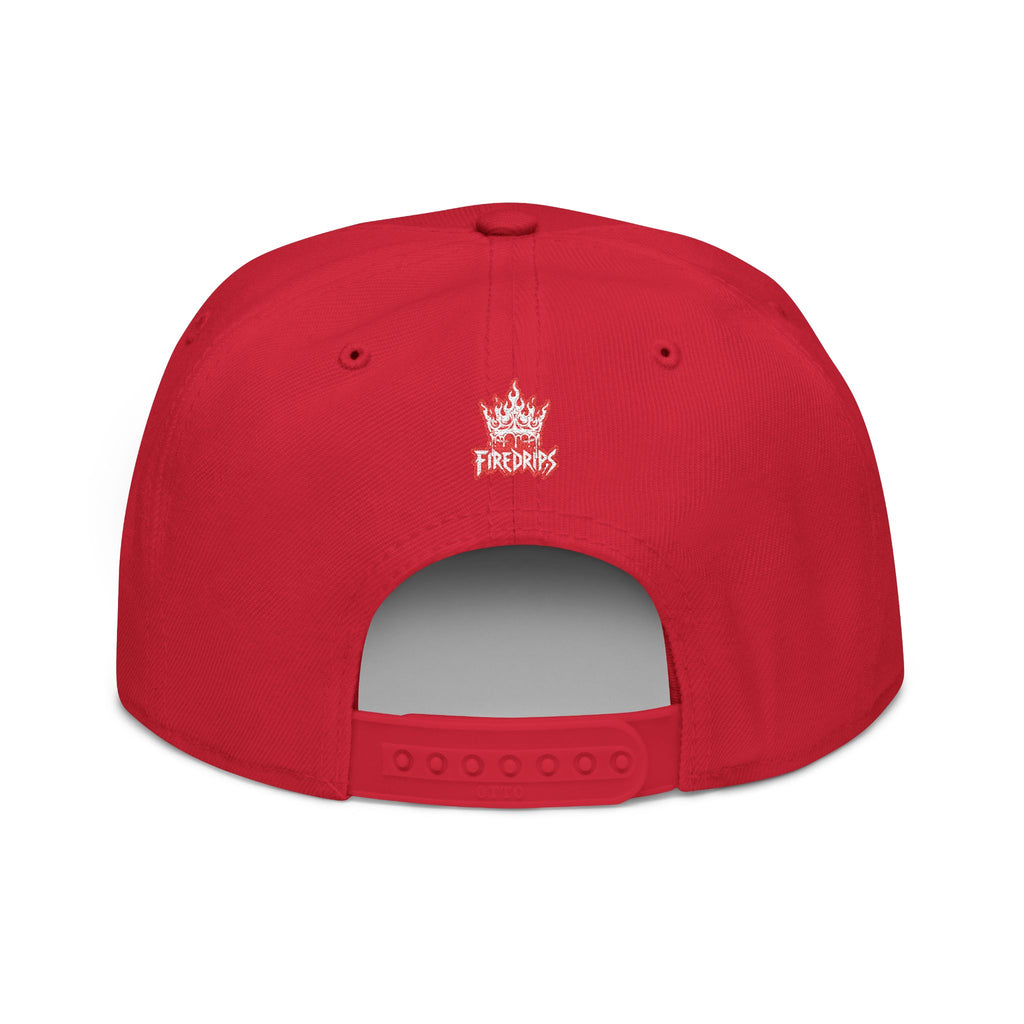 Flame FD Distressed Logo Snapback Hat | Youth/Adult Streetwear Cap