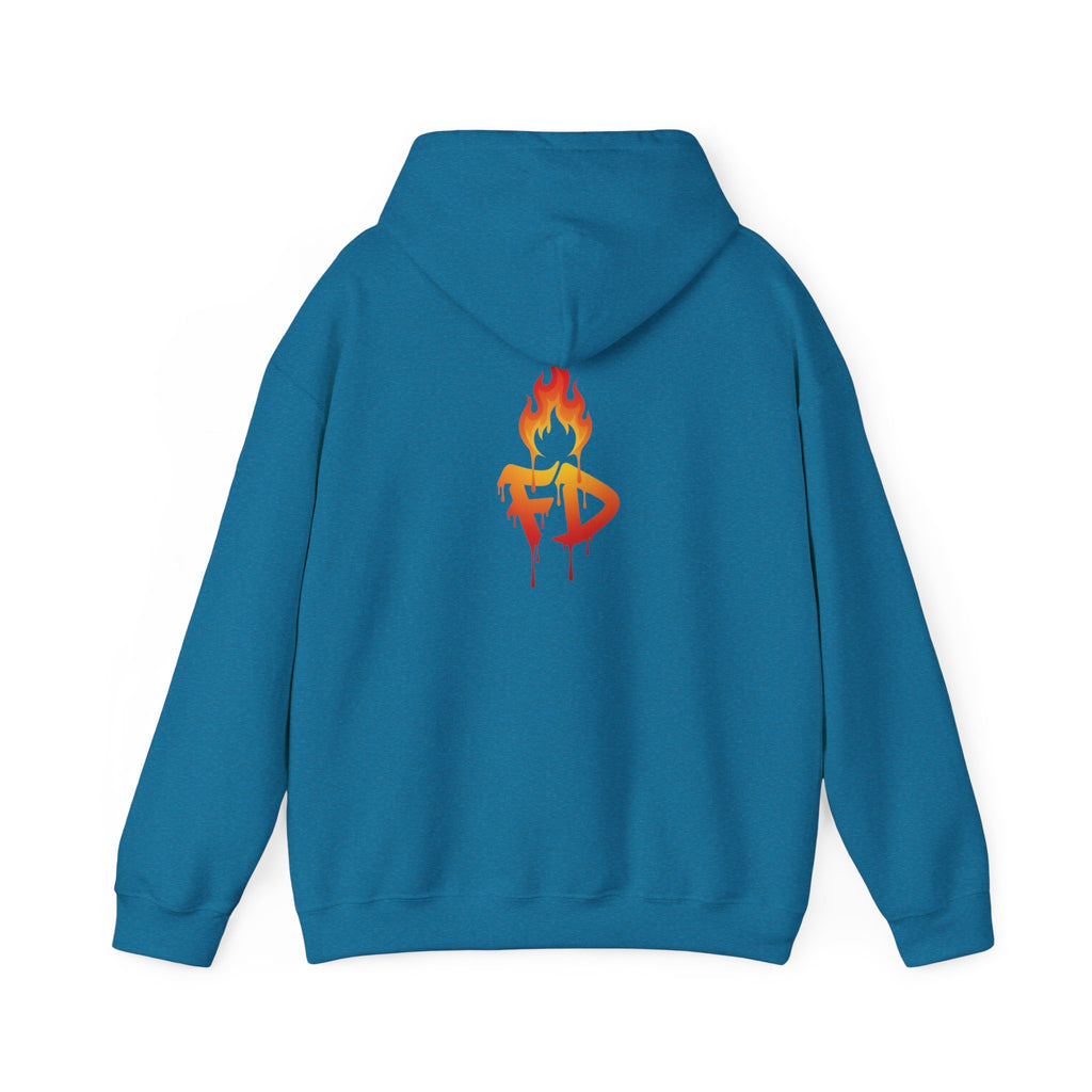 FireDrips Heavyweight Hoodie — 8.0 oz Cotton-Poly Blend, Unisex Oversized Streetwear, 7 Colors, Sizes S–5XL