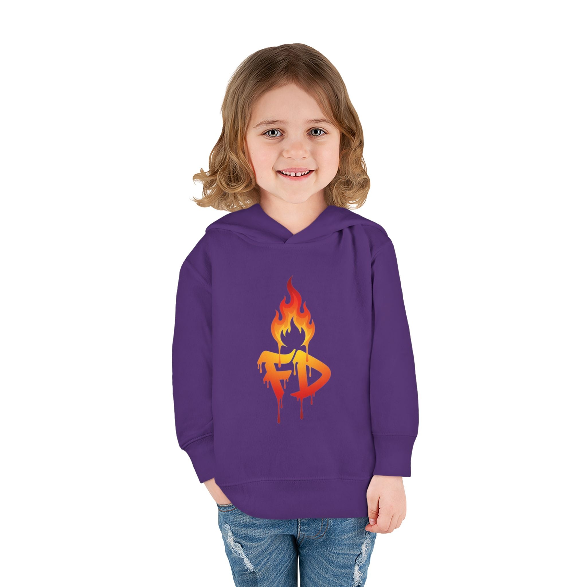 FireDrips Flame Toddler Hoodie – Graphic Pullover for Kids