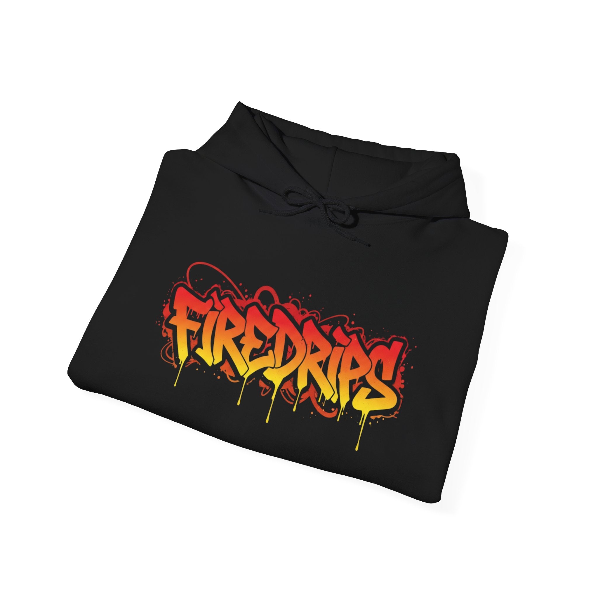FireDrips Heavyweight Hoodie — 8.0 oz Cotton-Poly Blend, Unisex Oversized Streetwear, 7 Colors, Sizes S–5XL