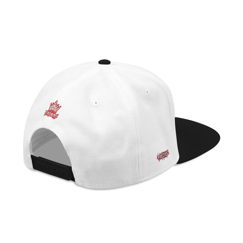 Flame FD Distressed Logo Snapback Hat | Youth/Adult Streetwear Cap