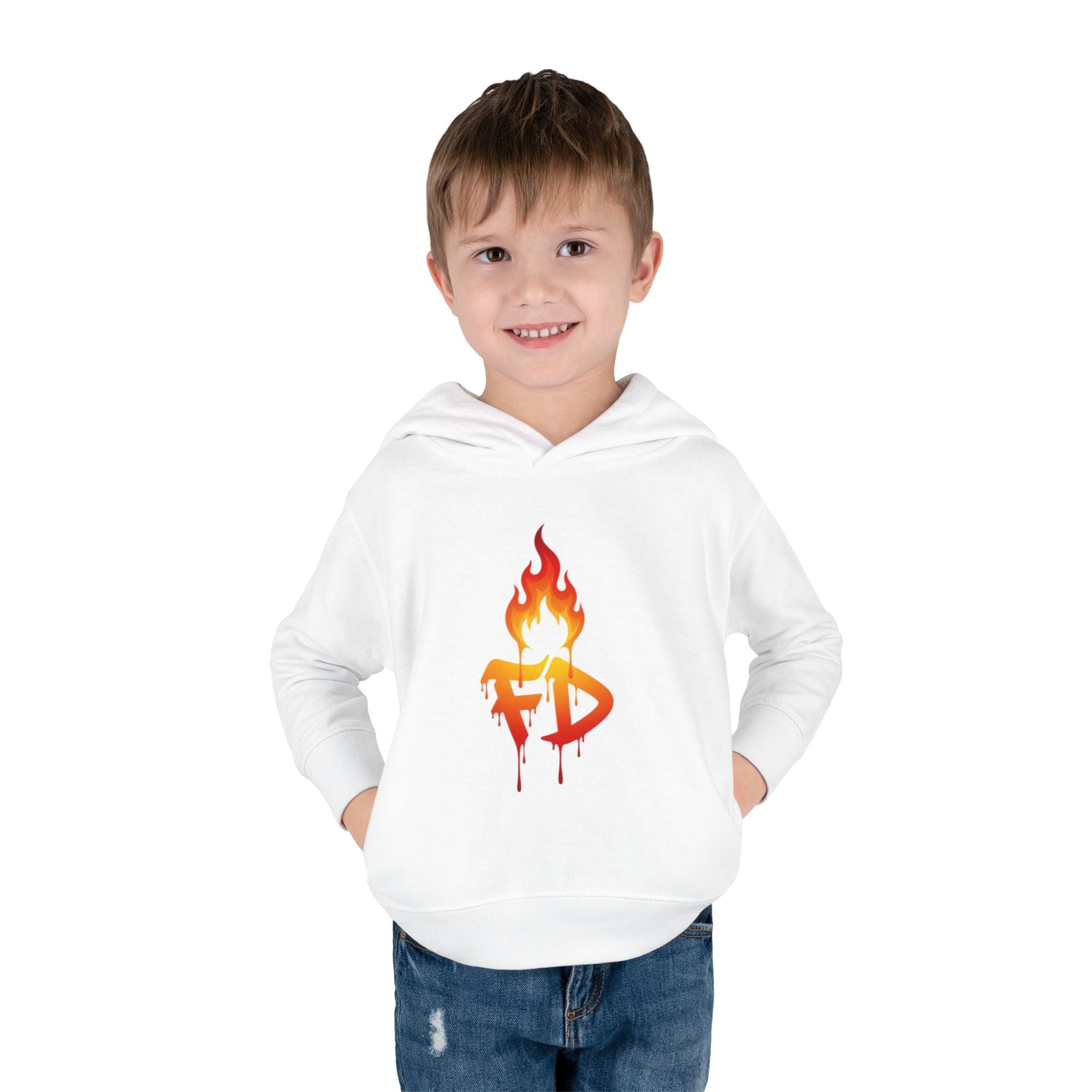 FireDrips Flame Toddler Hoodie – Graphic Pullover for Kids
