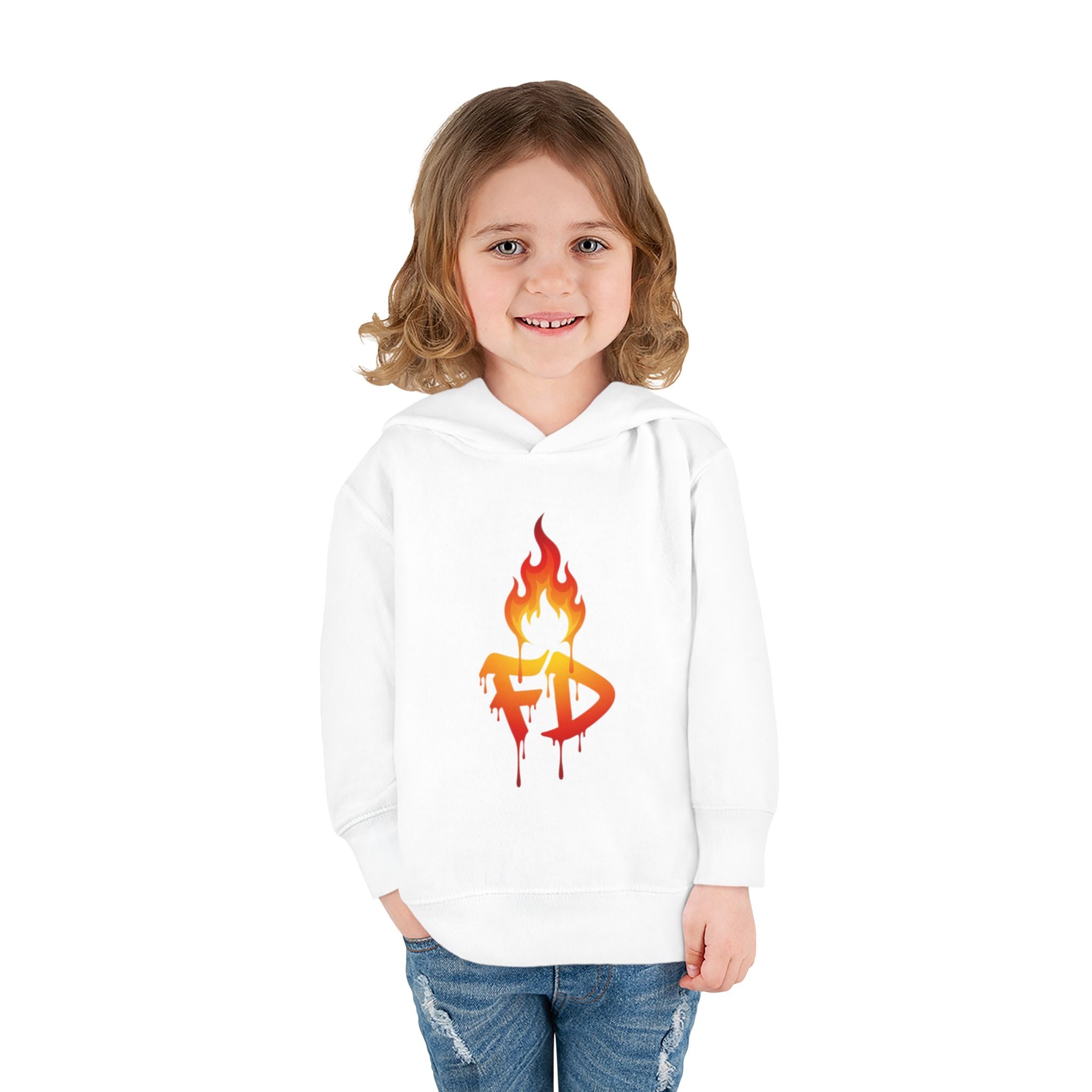 FireDrips Flame Toddler Hoodie – Graphic Pullover for Kids