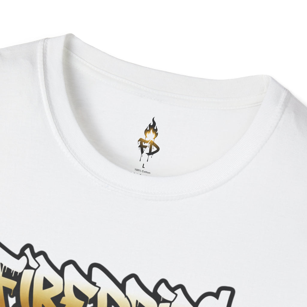 FireDrips Gangster Religion Gold Drip Graphic Tee