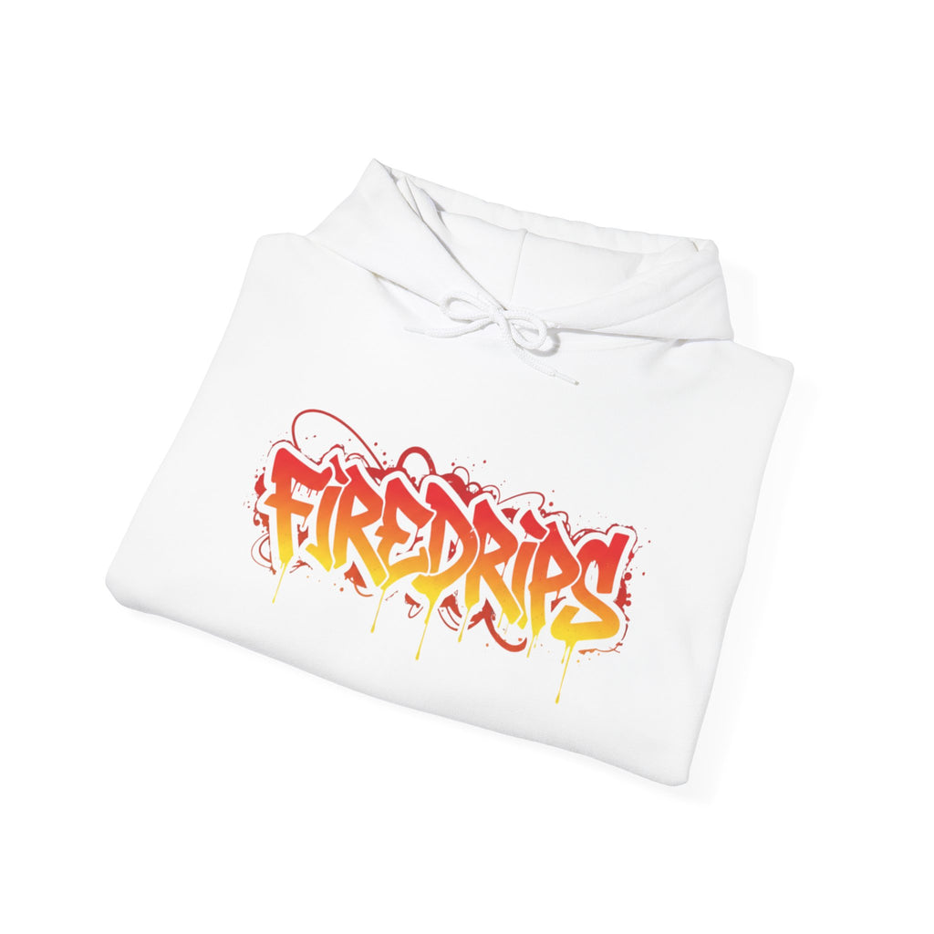 FireDrips Heavyweight Hoodie — 8.0 oz Cotton-Poly Blend, Unisex Oversized Streetwear, 7 Colors, Sizes S–5XL