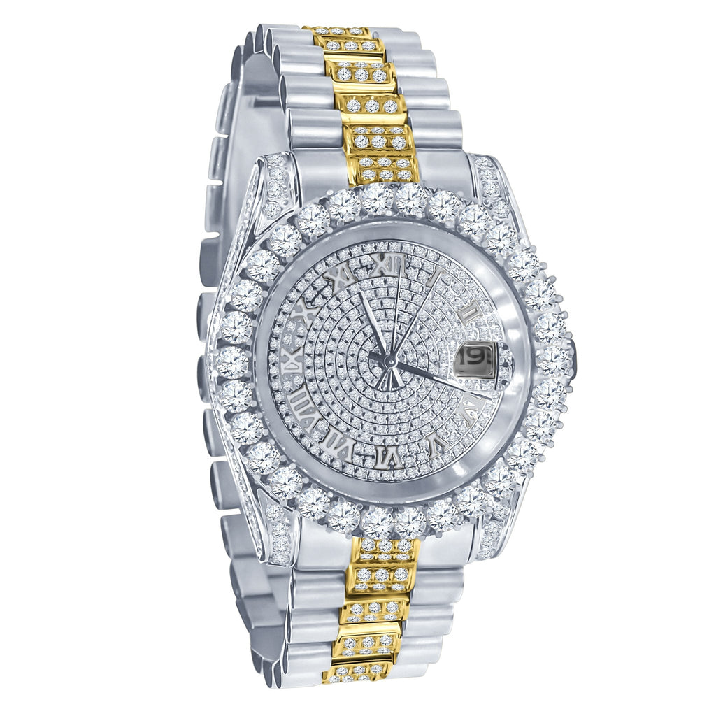 Forte Stainless Steel CZ-Encrusted Watch