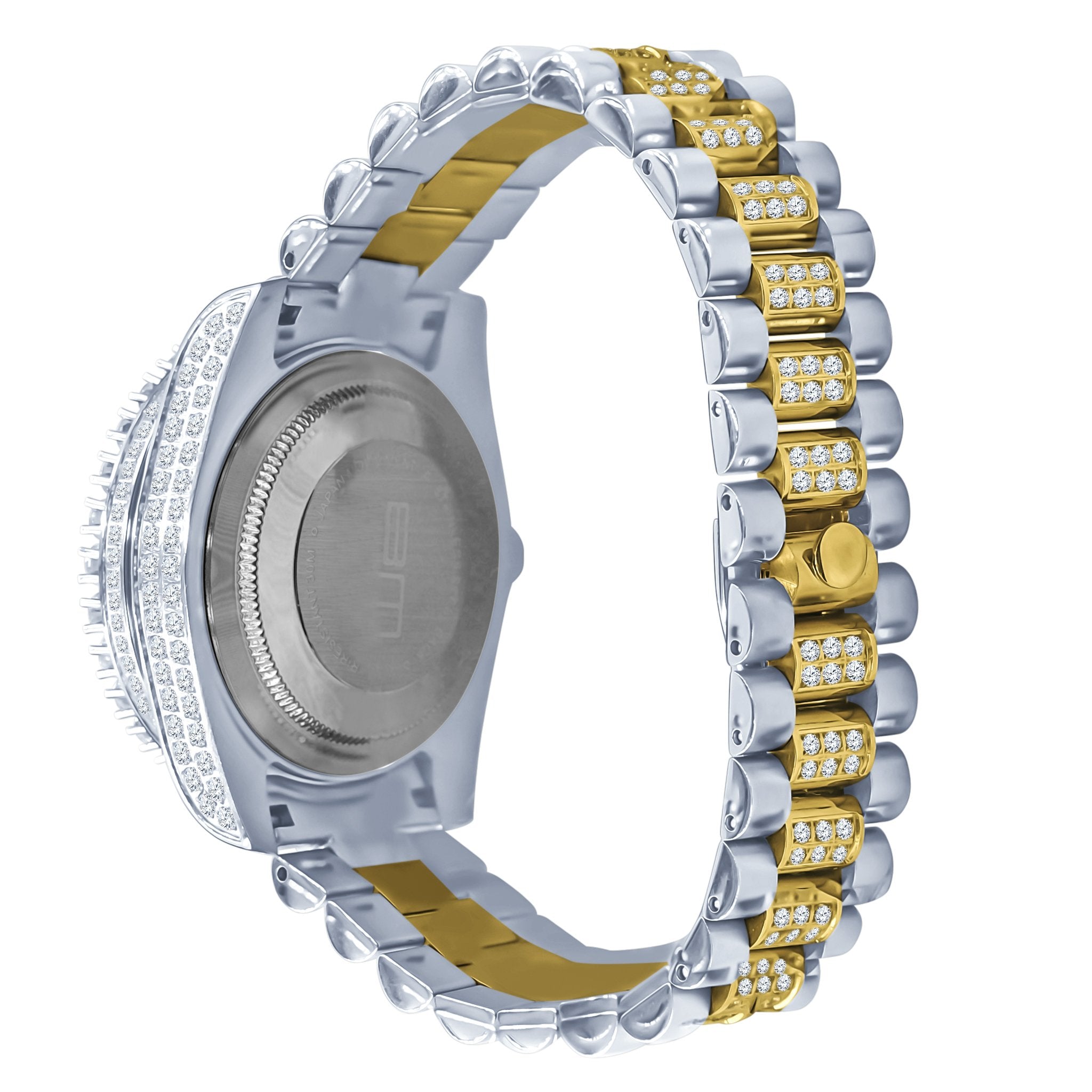 Forte Stainless Steel CZ-Encrusted Watch