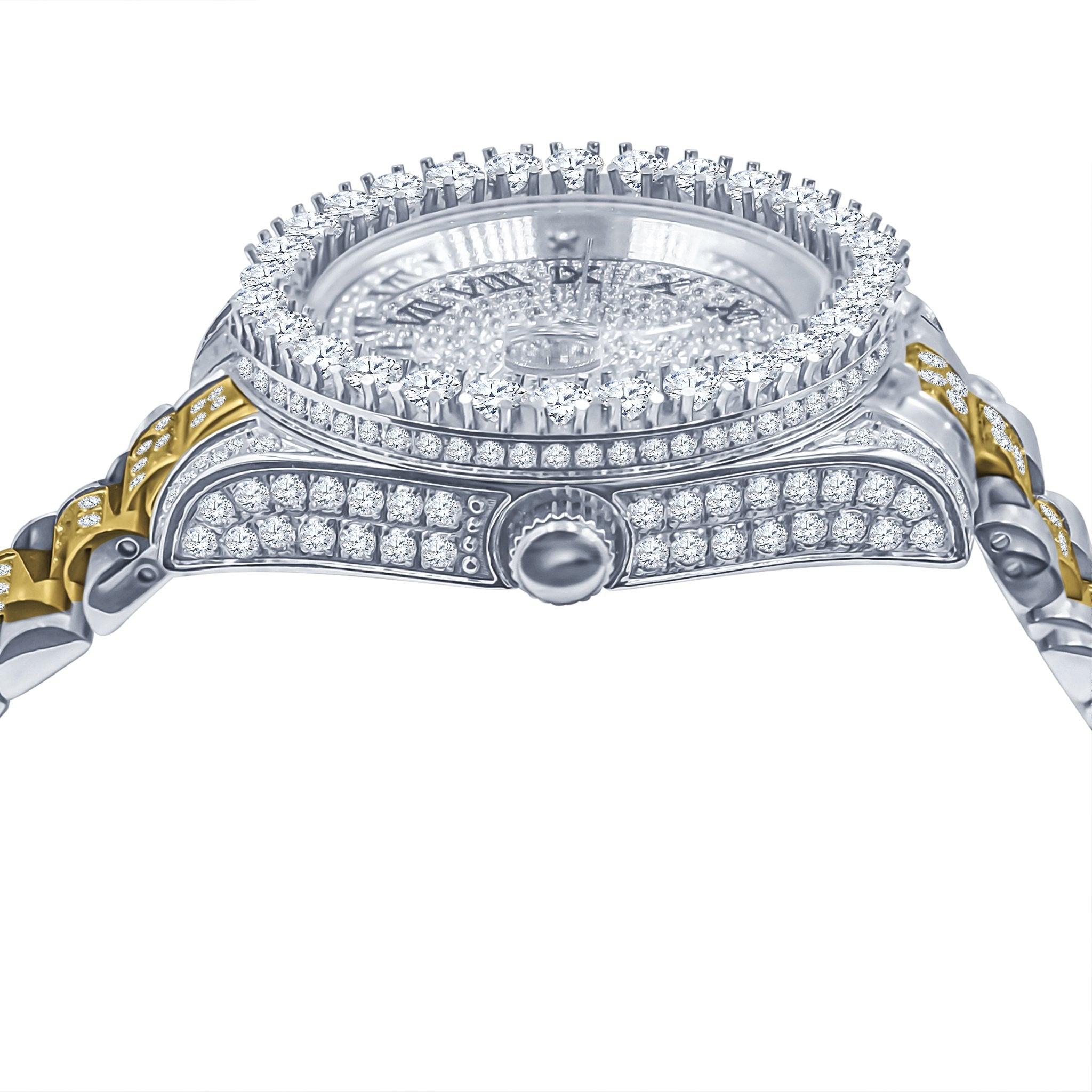 Forte Stainless Steel CZ-Encrusted Watch
