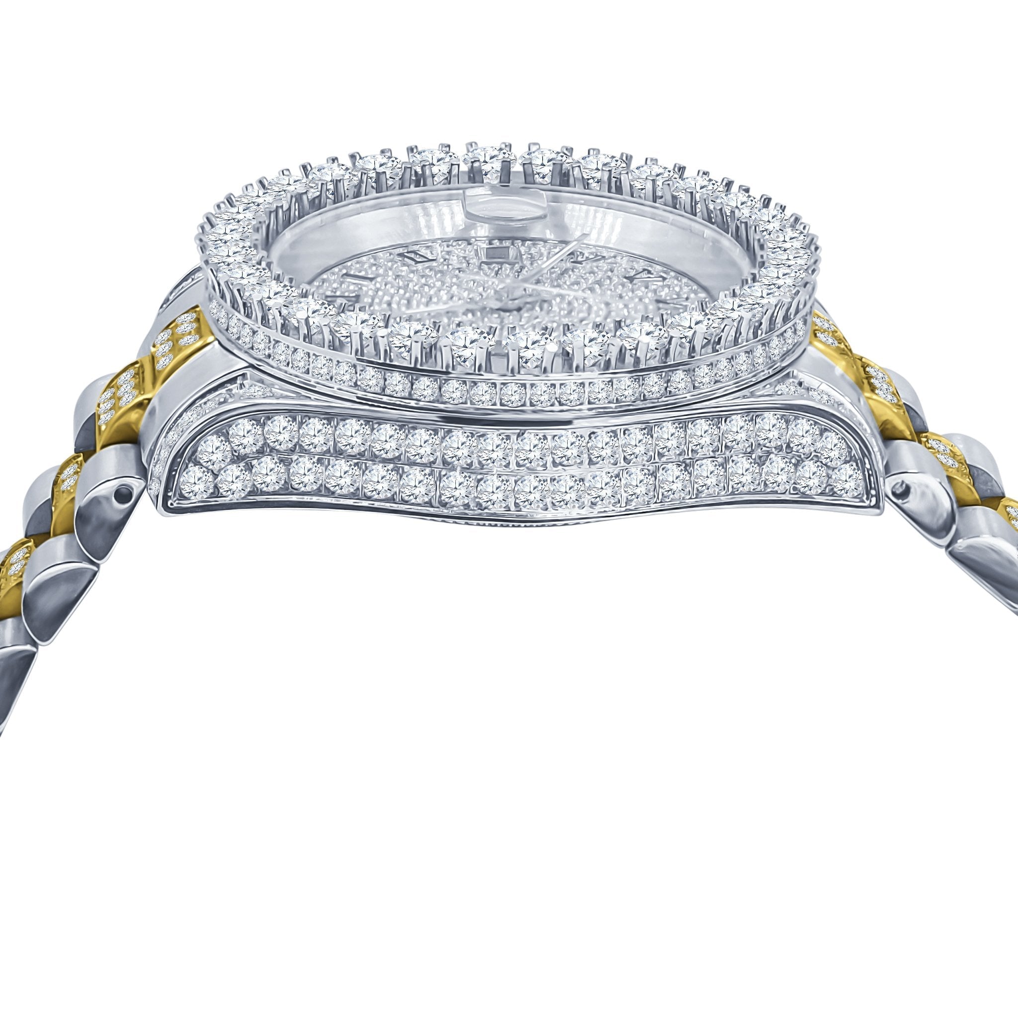 Forte Stainless Steel CZ-Encrusted Watch