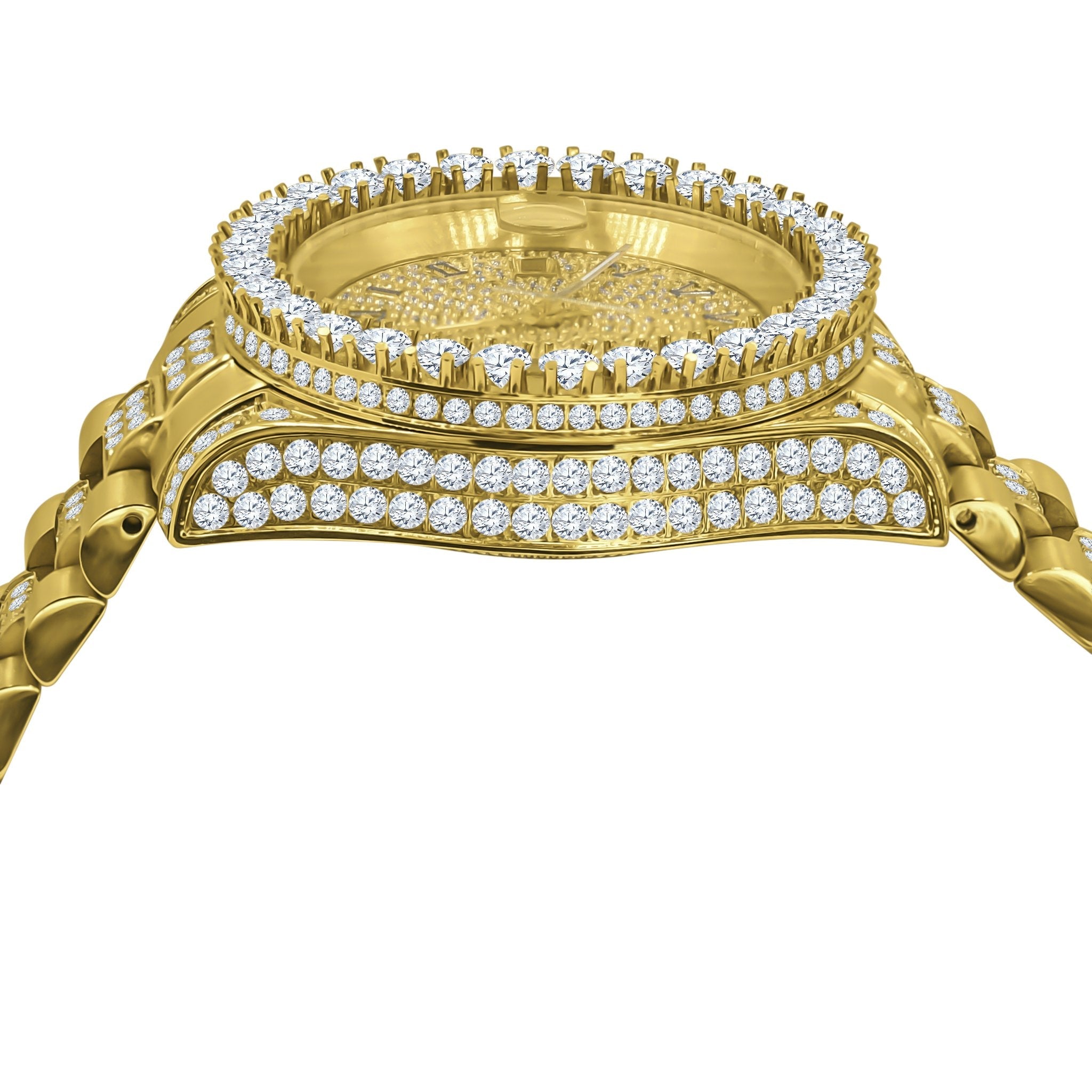 Forte Stainless Steel CZ-Encrusted Watch