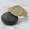 Forte Stainless Steel CZ-Encrusted Watch
