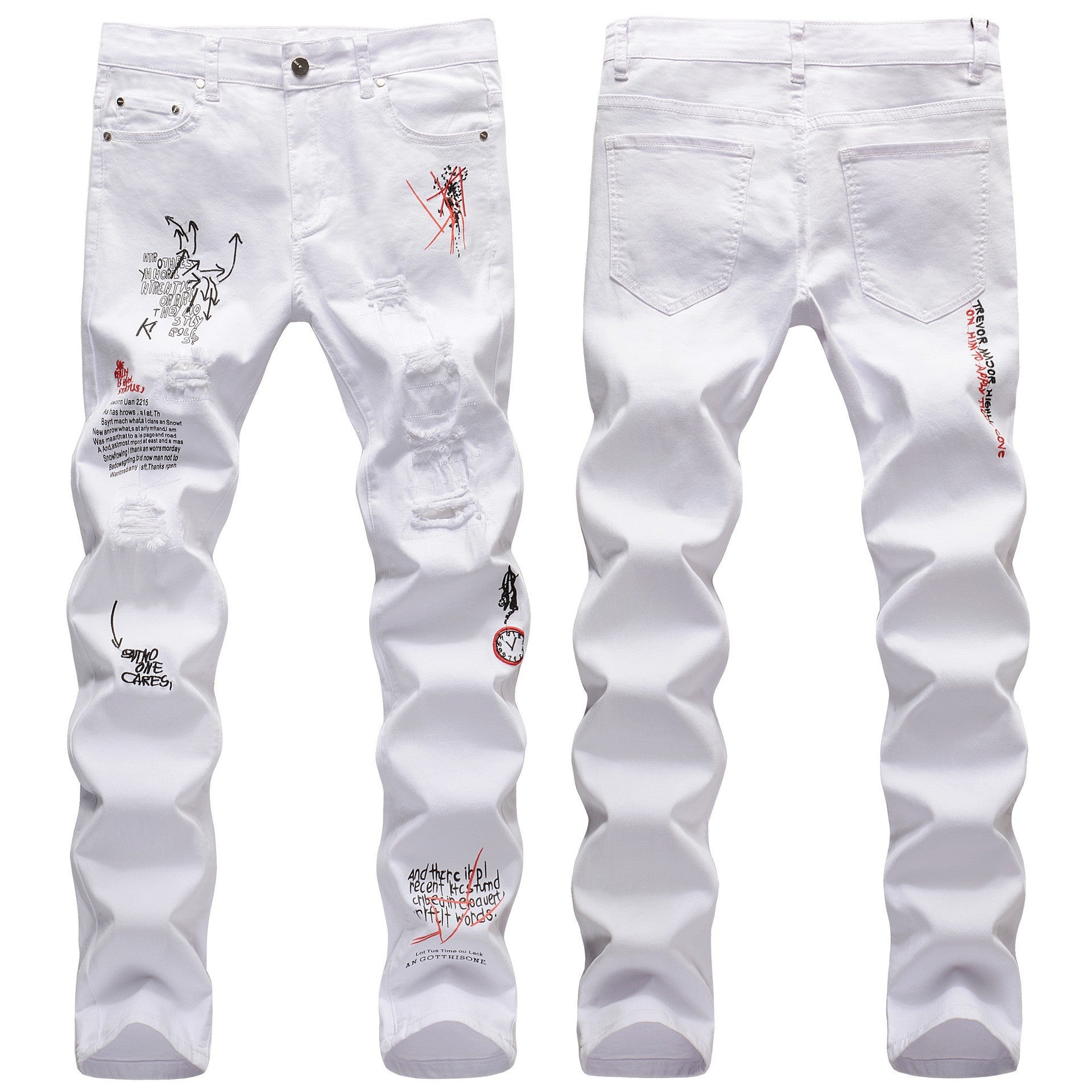 Men's Straight-Leg Cotton Pants