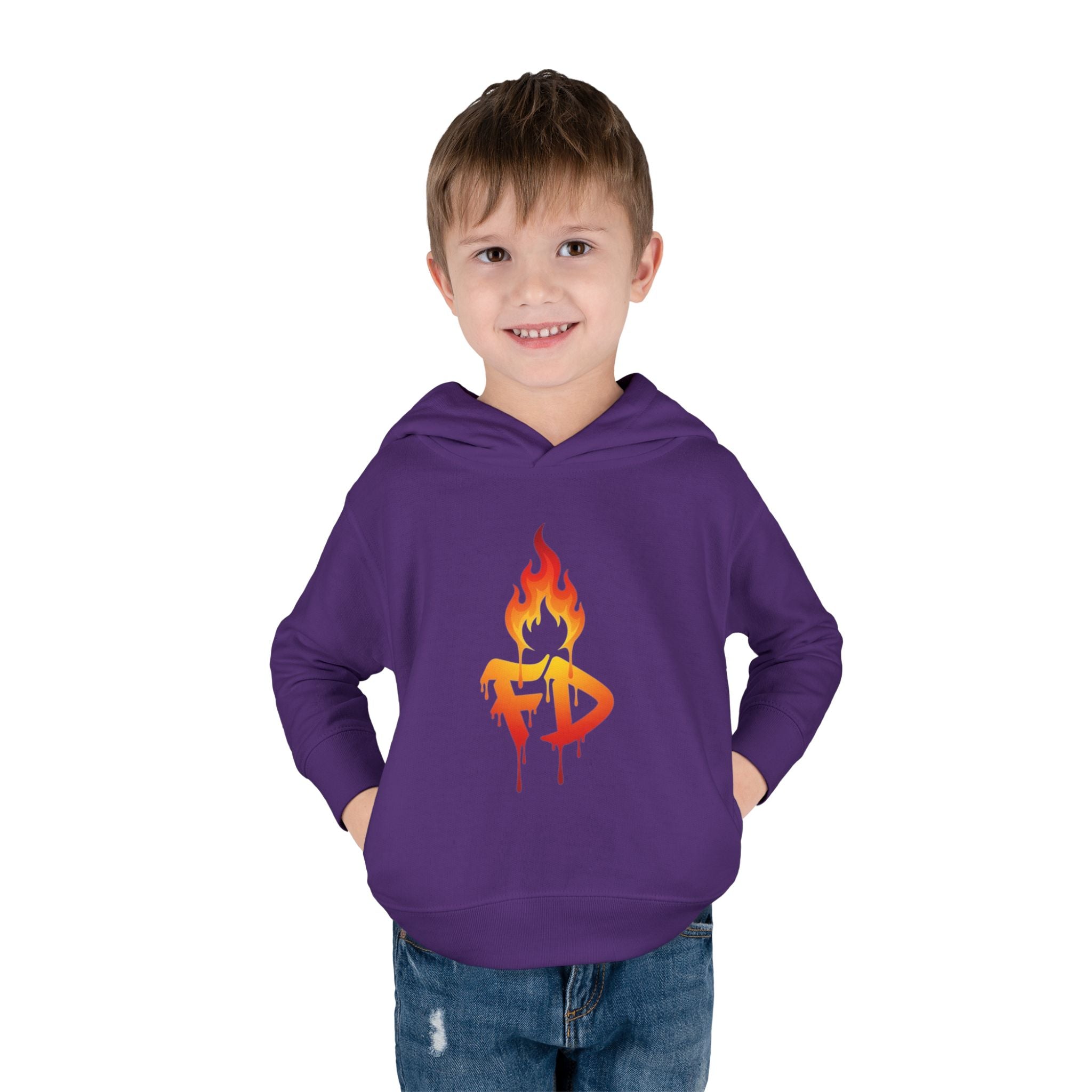 FireDrips Flame Toddler Hoodie – Graphic Pullover for Kids