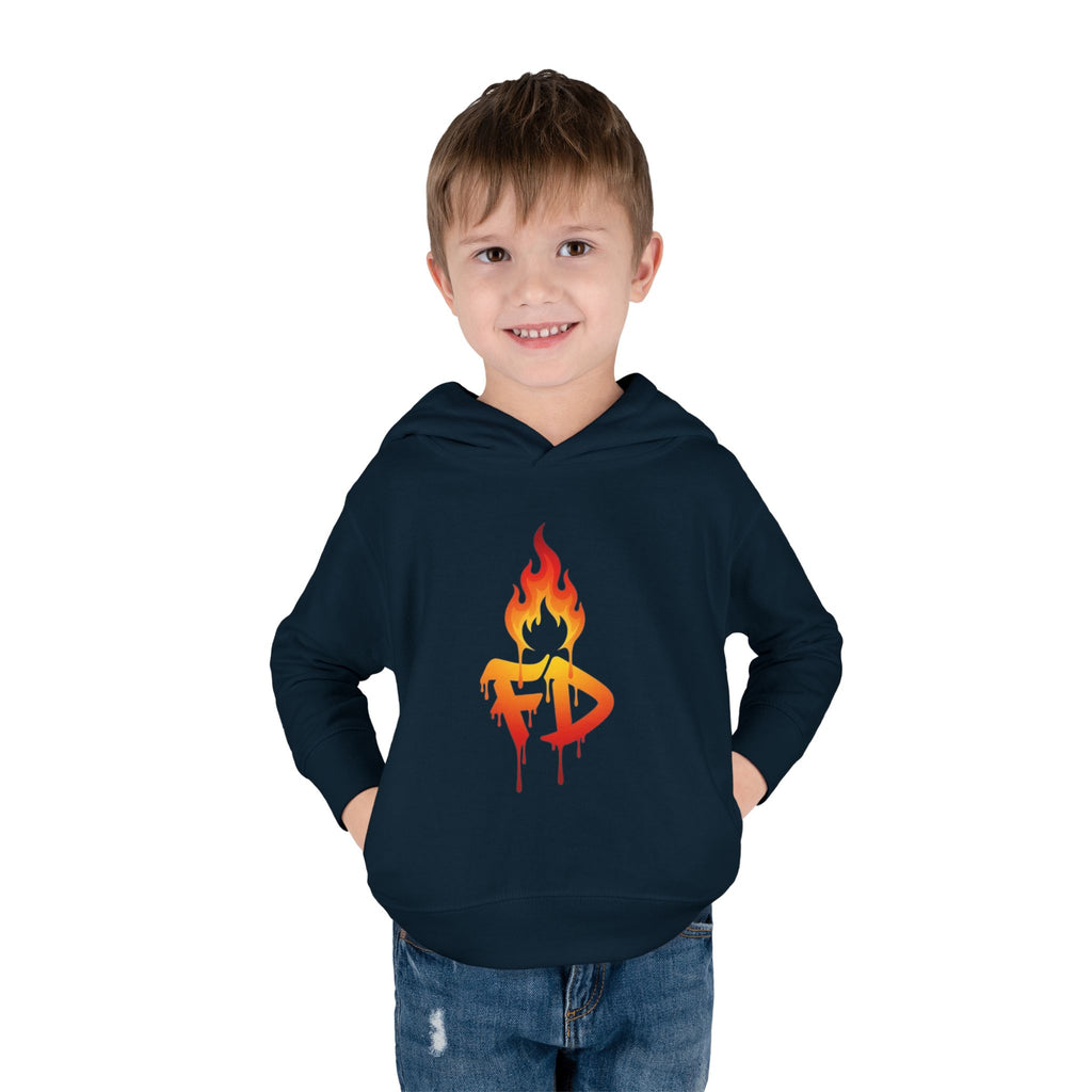 FireDrips Flame Toddler Hoodie – Graphic Pullover for Kids