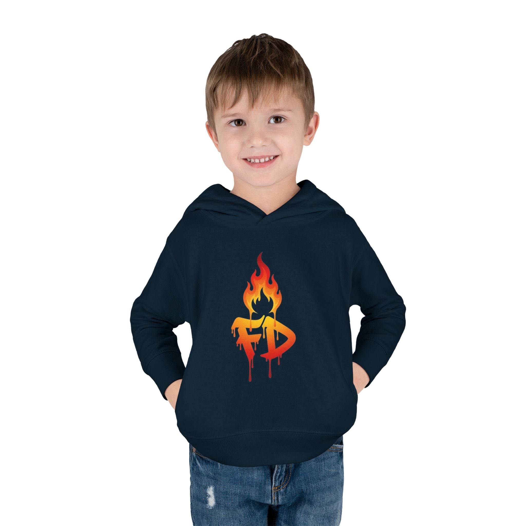 FireDrips Flame Toddler Hoodie – Graphic Pullover for Kids